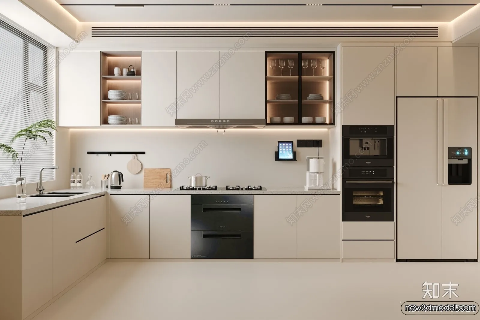 Kitchen - 3D Models - 3D Interior Scenes - 024