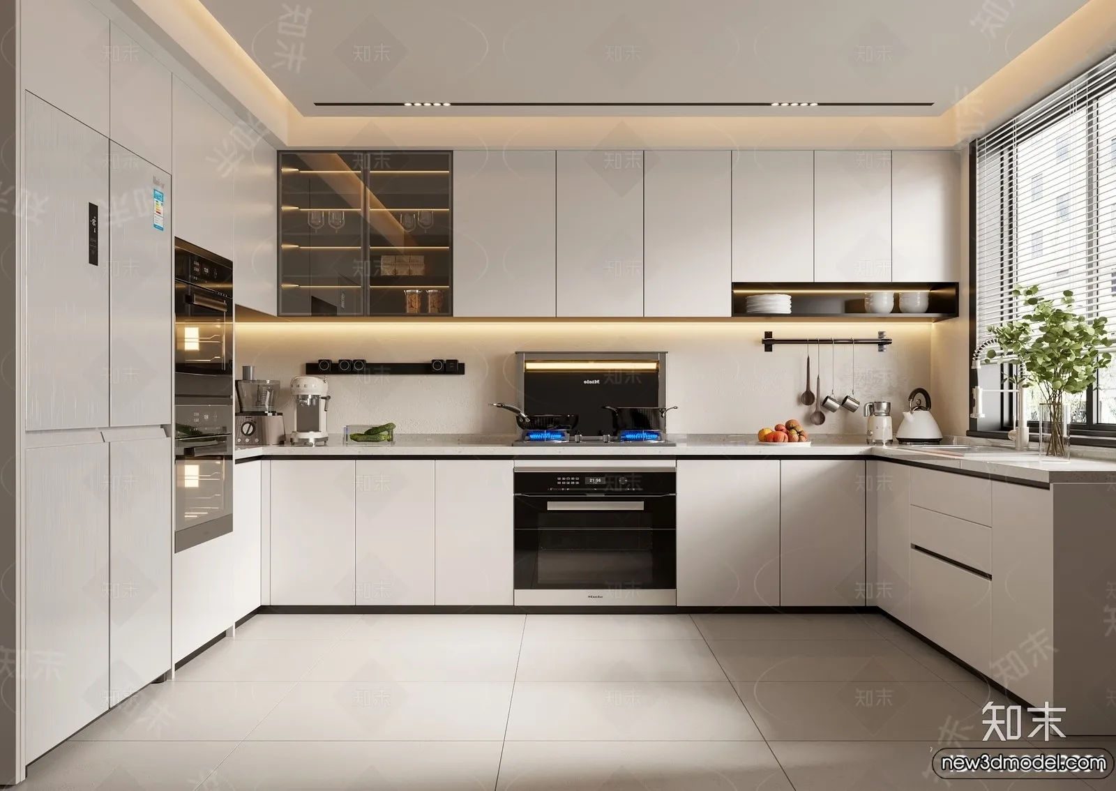 Kitchen - 3D Models - 3D Interior Scenes - 026