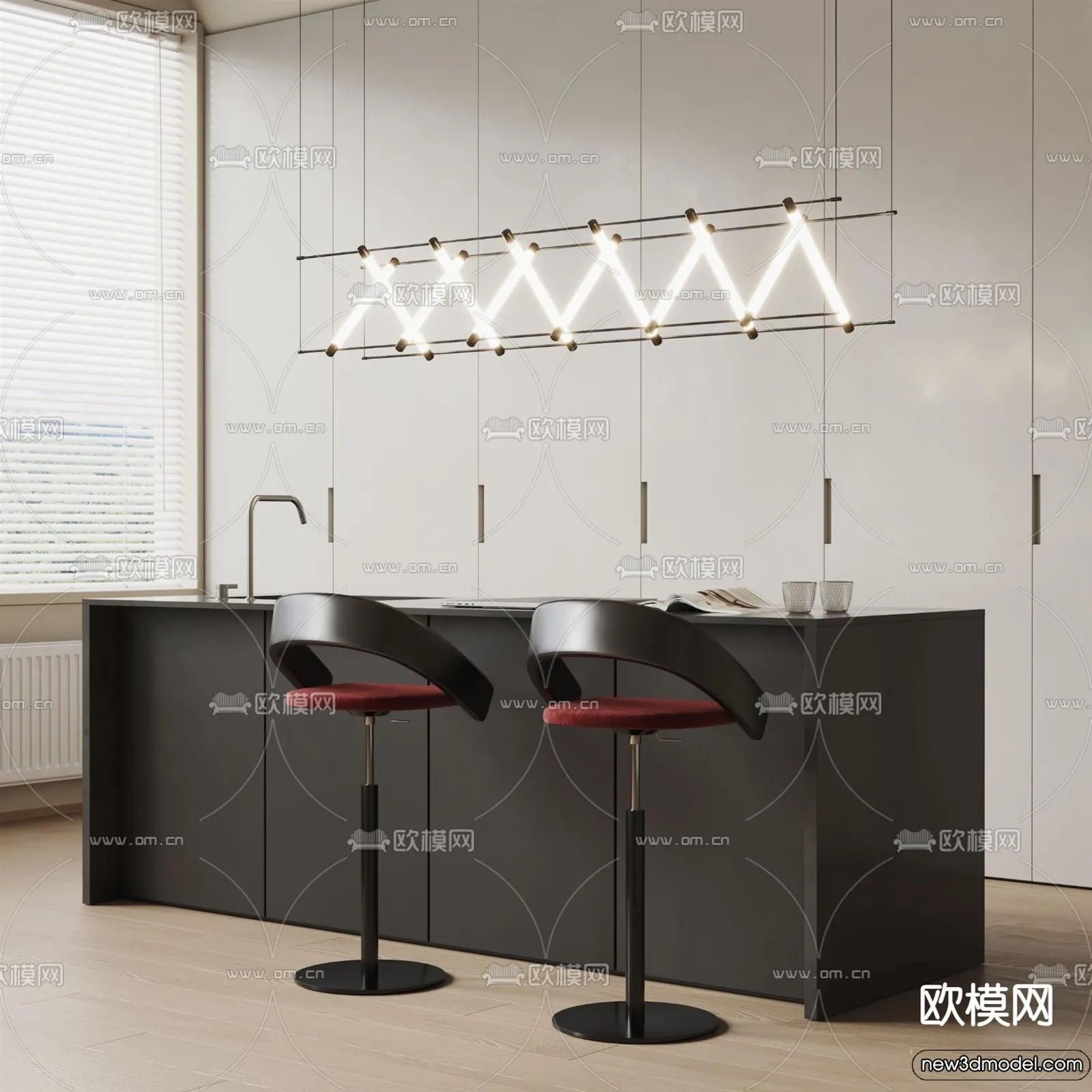 Kitchen - 3D Models - 3D Interior Scenes - 028