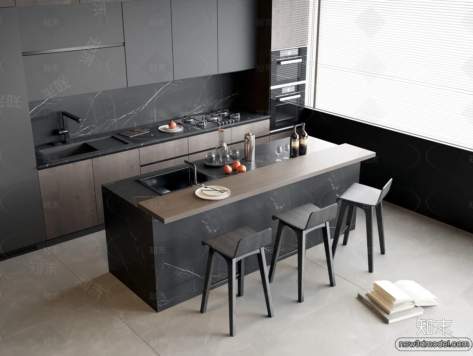Kitchen - 3D Models - 3D Interior Scenes - 029