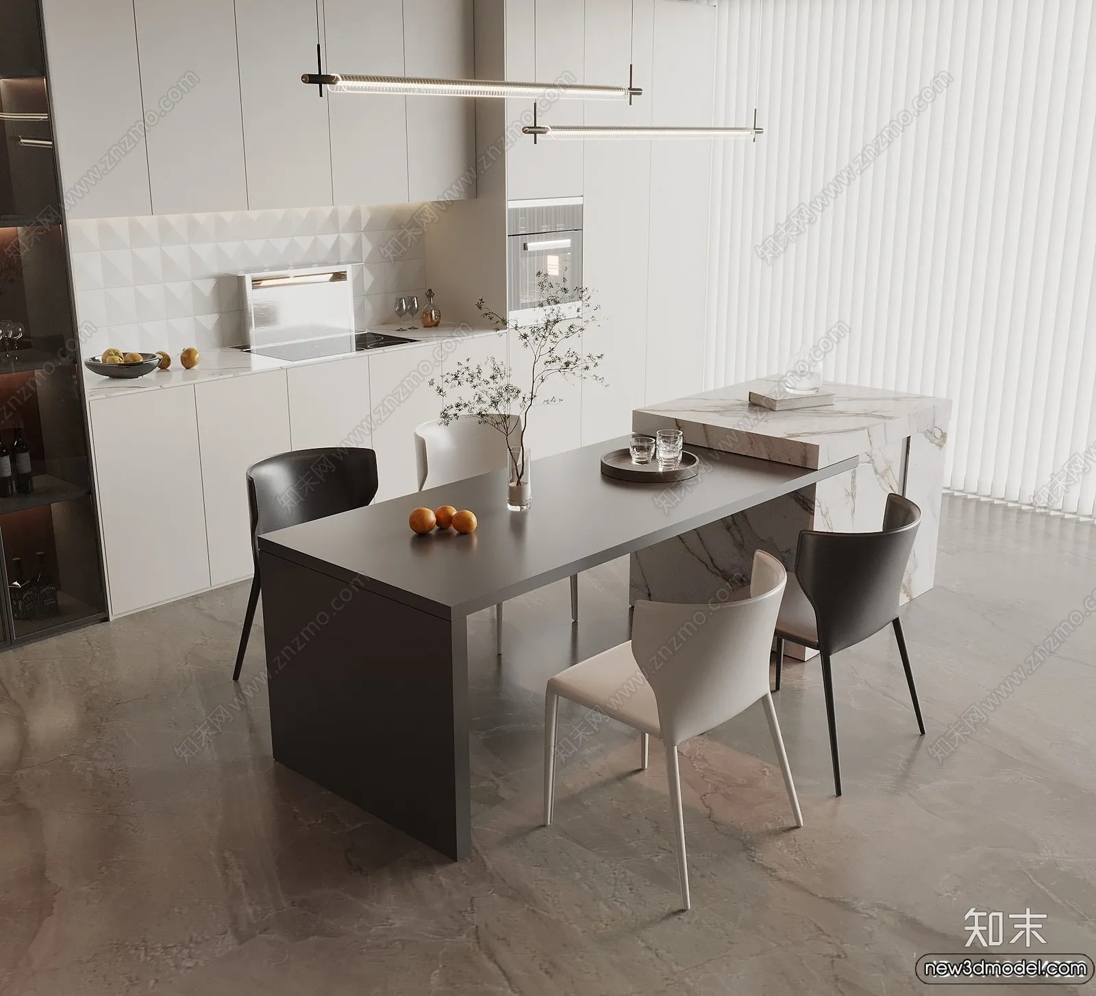 Kitchen - 3D Models - 3D Interior Scenes - 031