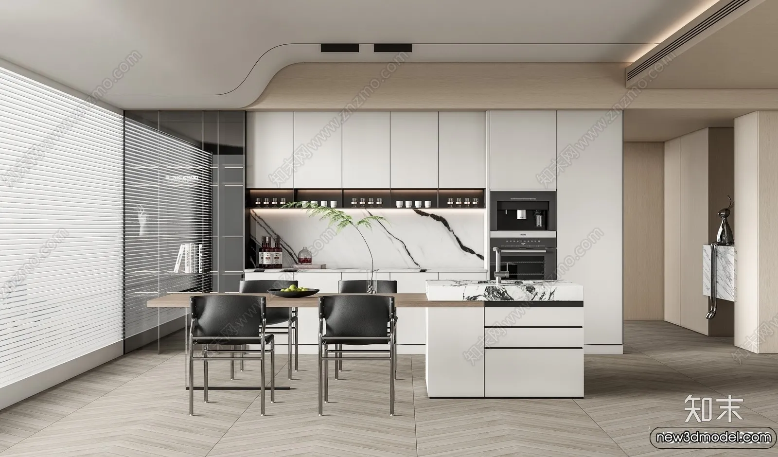 Kitchen - 3D Models - 3D Interior Scenes - 034