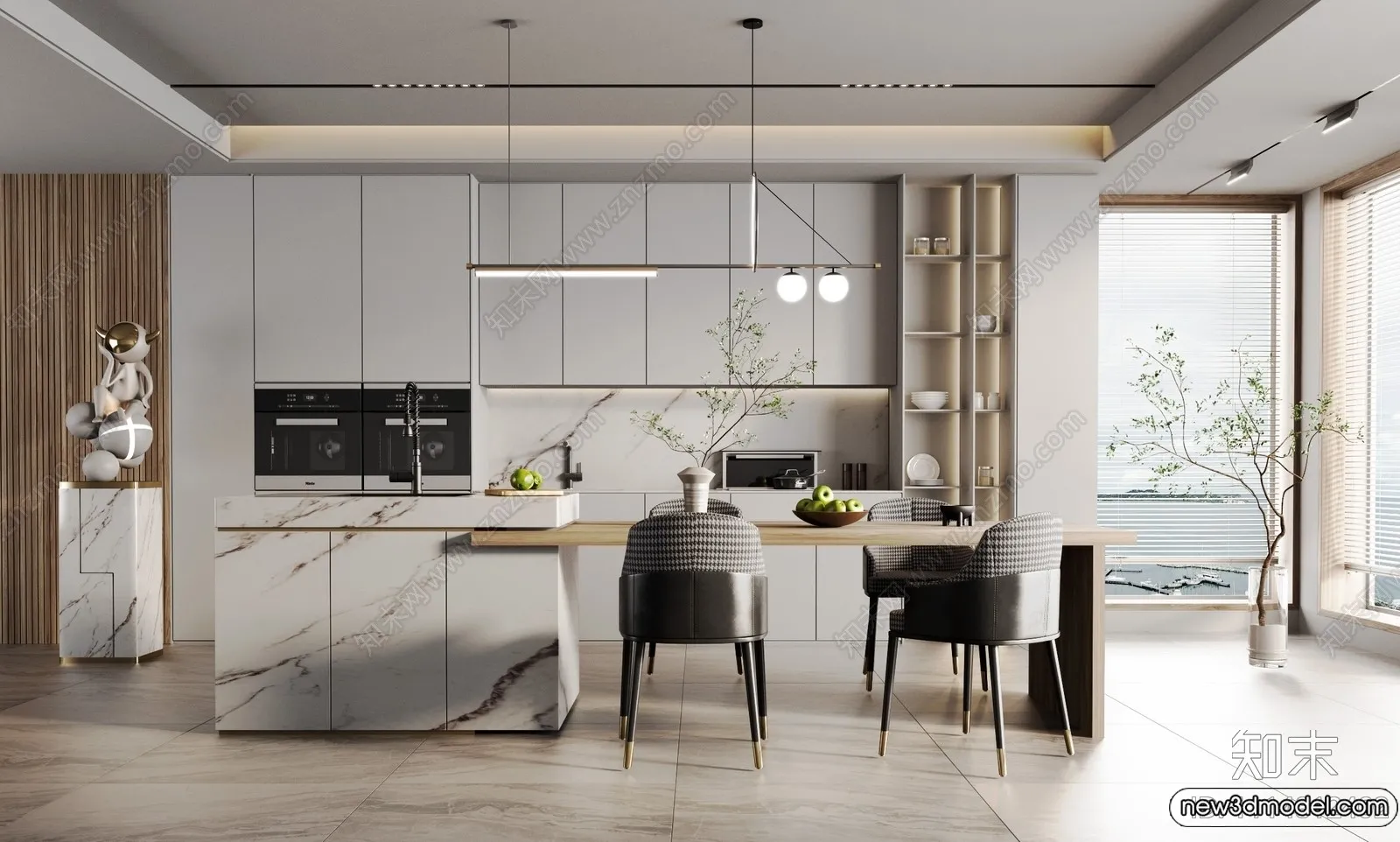 Kitchen - 3D Models - 3D Interior Scenes - 035