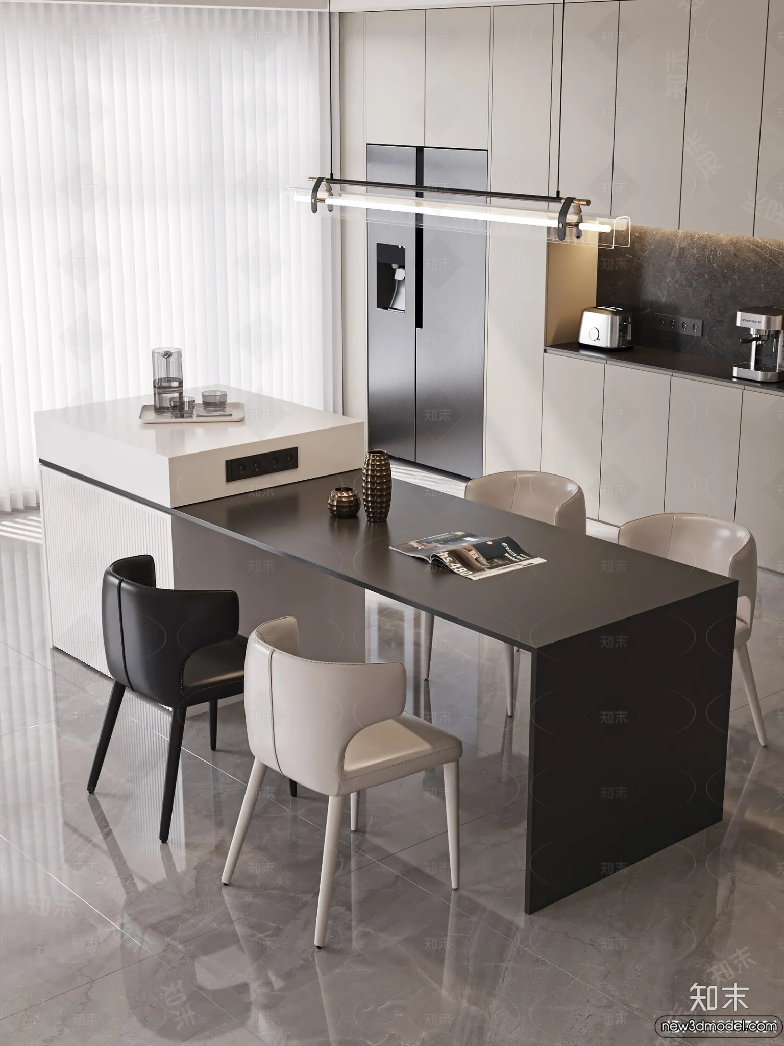 Kitchen - 3D Models - 3D Interior Scenes - 038