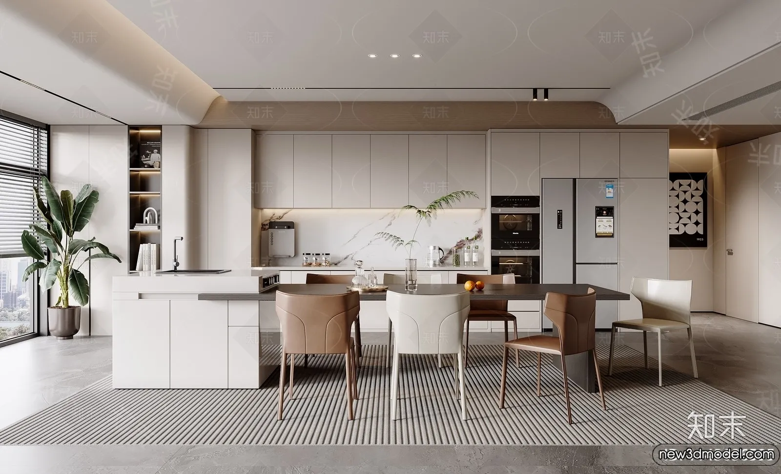 Kitchen - 3D Models - 3D Interior Scenes - 041