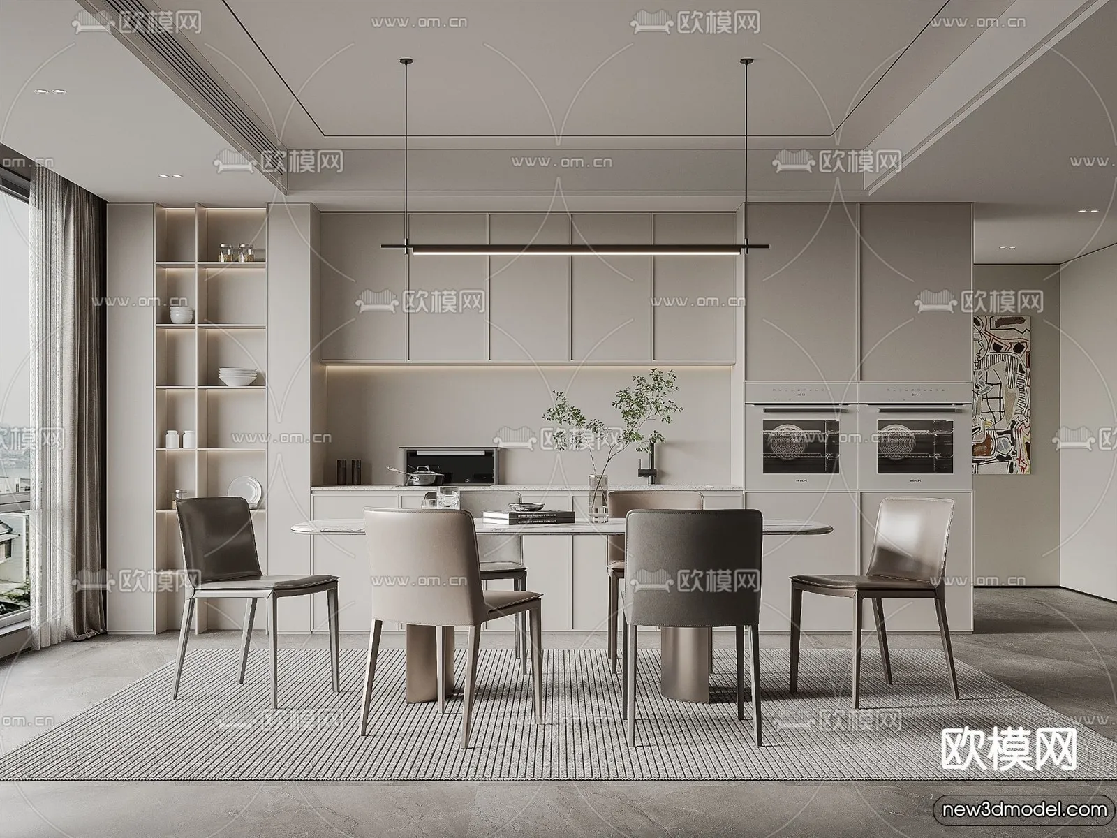 Kitchen - 3D Models - 3D Interior Scenes - 043