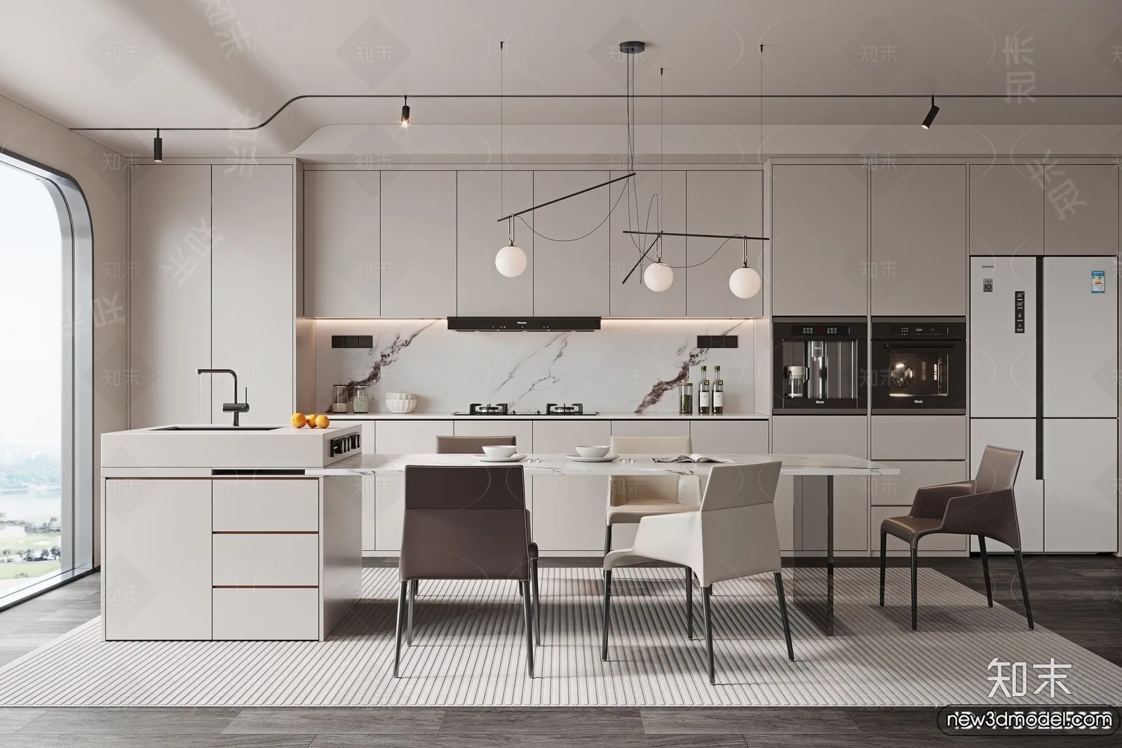 Kitchen - 3D Models - 3D Interior Scenes - 044