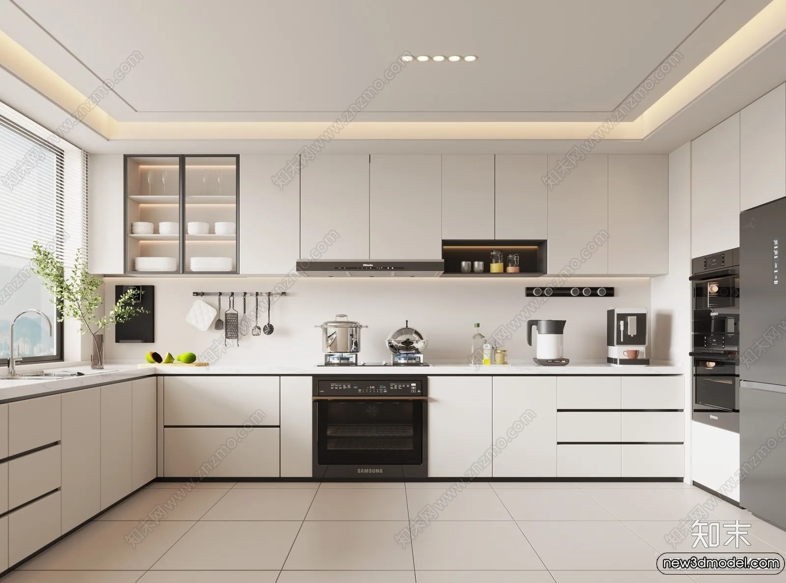 Kitchen - 3D Models - 3D Interior Scenes - 046