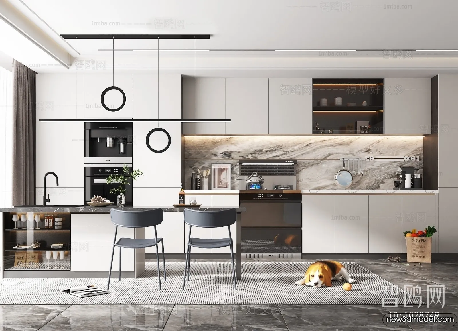 Kitchen - 3D Models - 3D Interior Scenes - 050