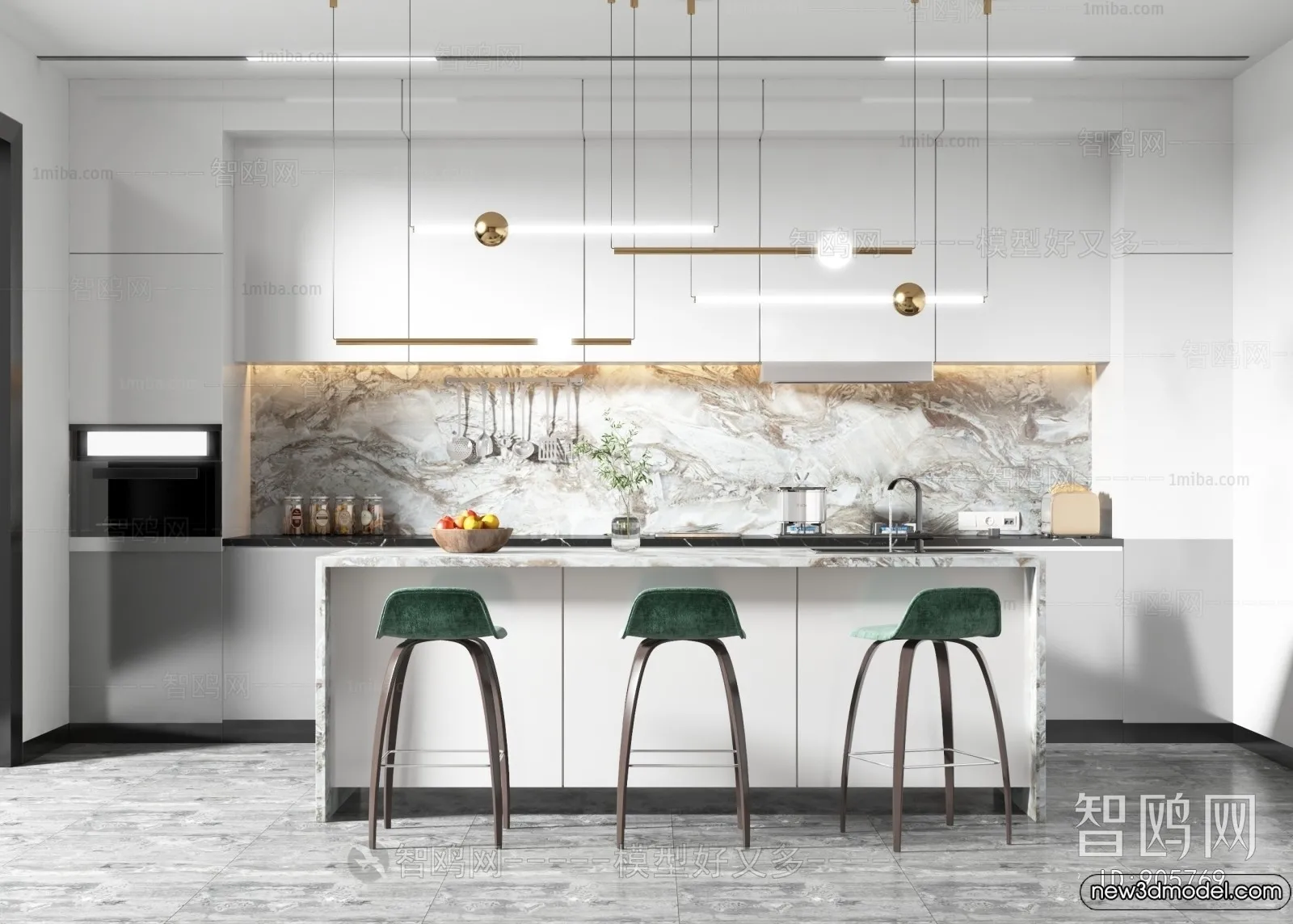 Kitchen - 3D Models - 3D Interior Scenes - 060