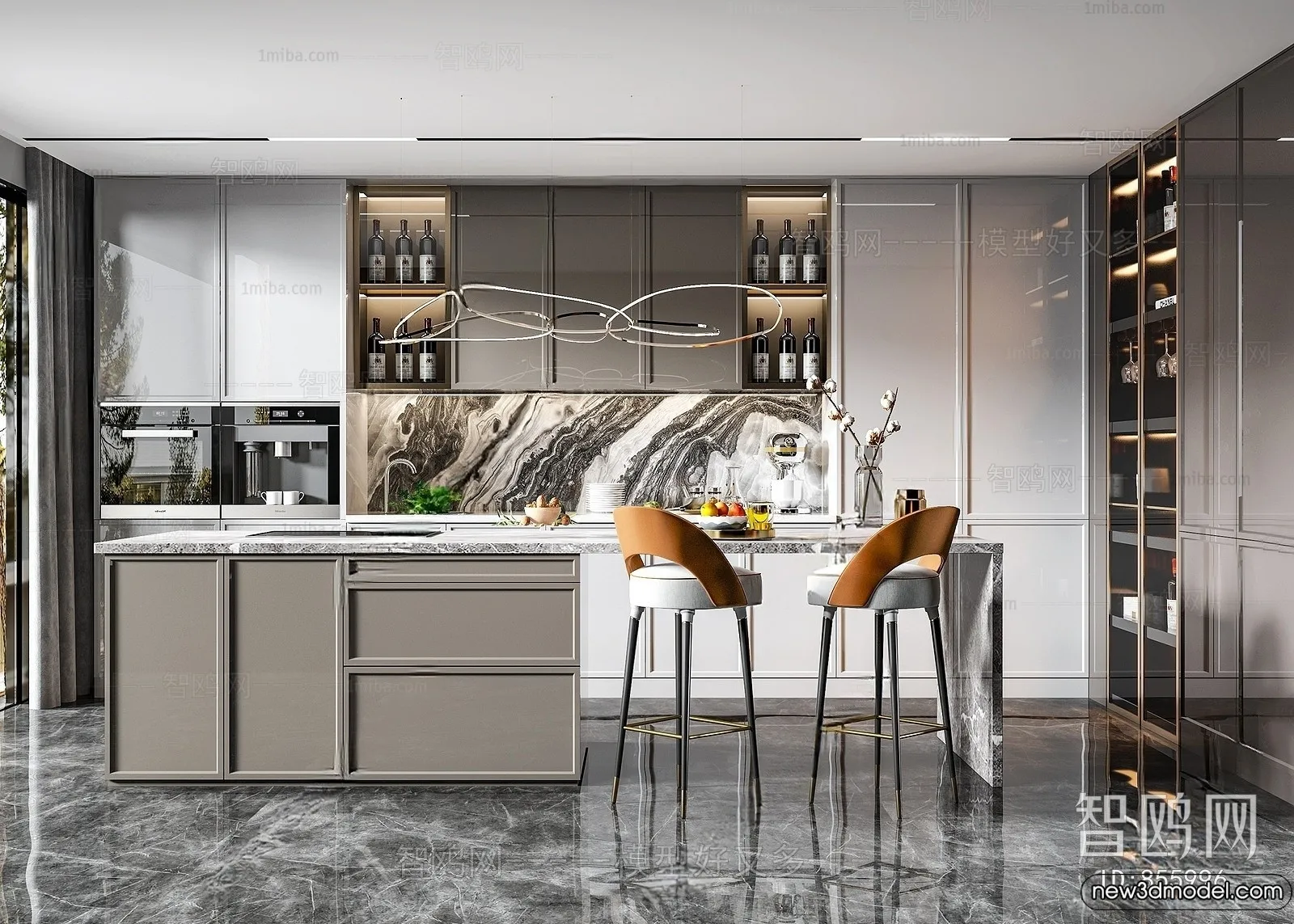 Kitchen - 3D Models - 3D Interior Scenes - 062