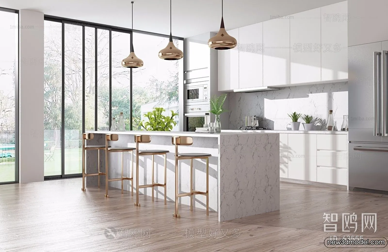 Kitchen - 3D Models - 3D Interior Scenes - 065
