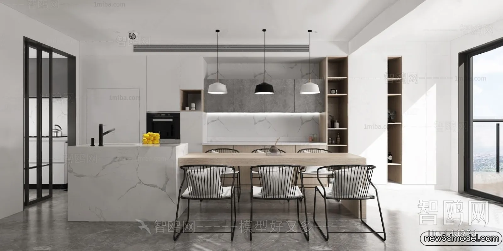 Kitchen - 3D Models - 3D Interior Scenes - 067