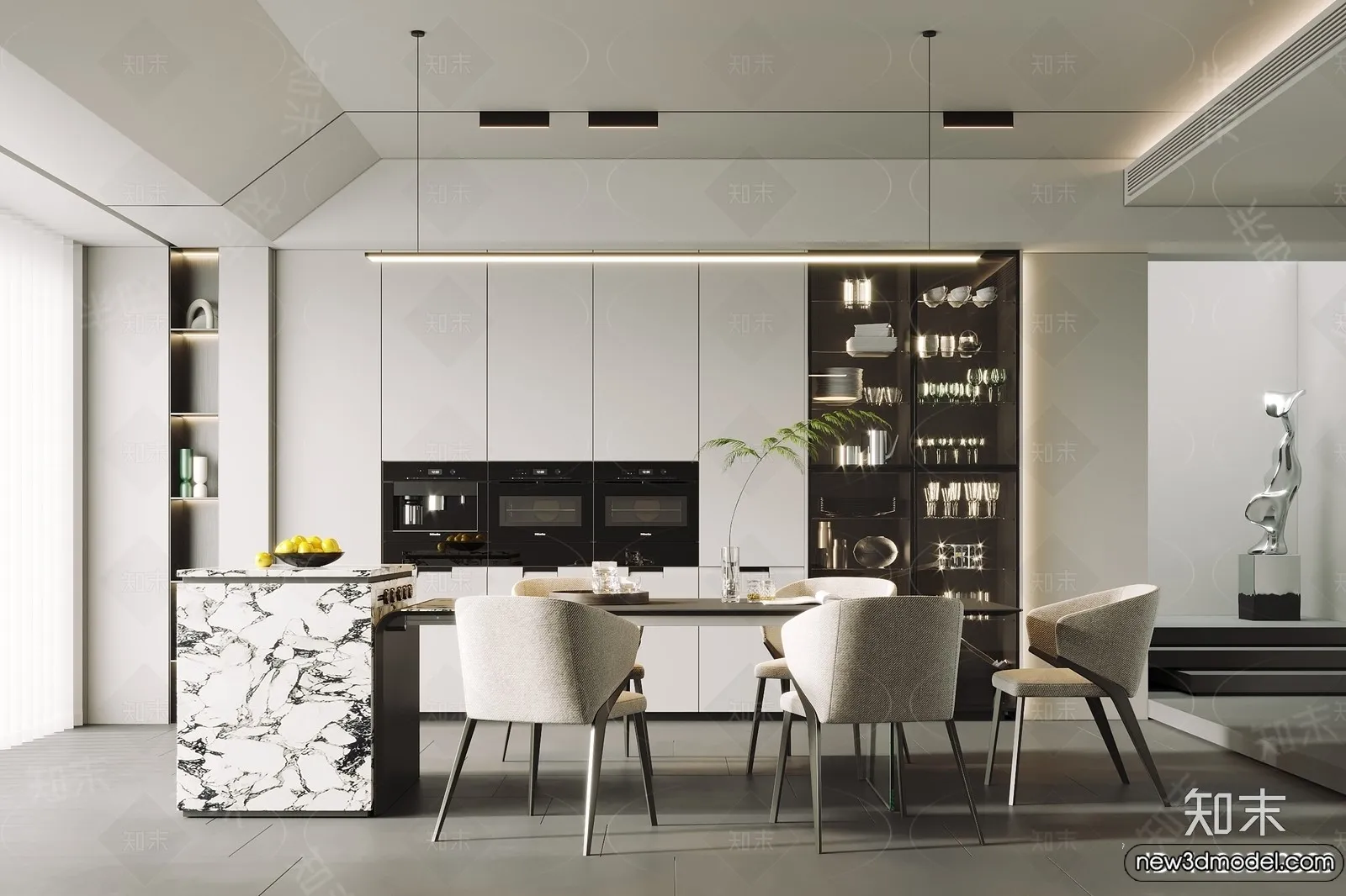 Kitchen - 3D Models - 3D Interior Scenes - 070