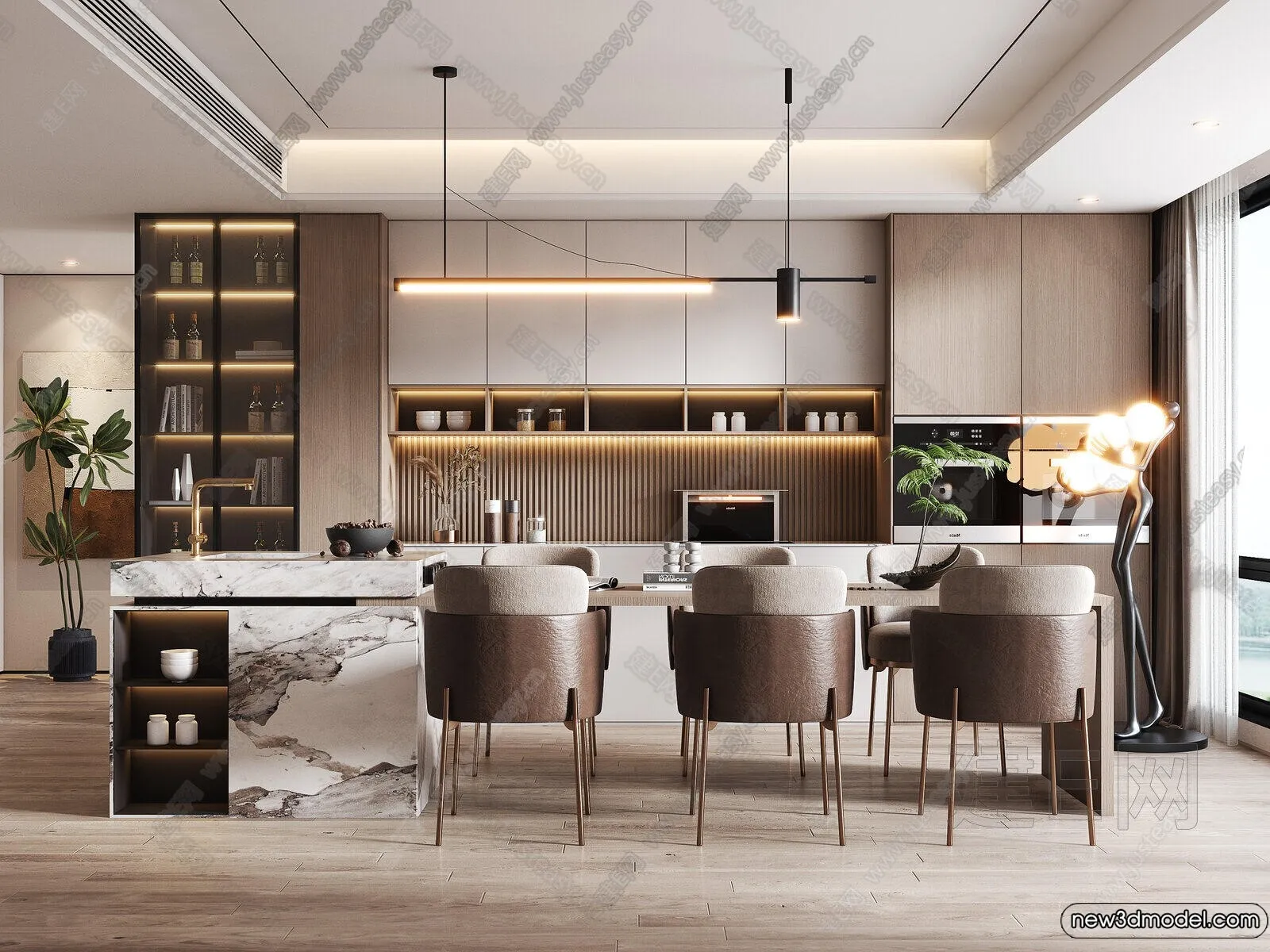 Kitchen - 3D Models - 3D Interior Scenes - 071