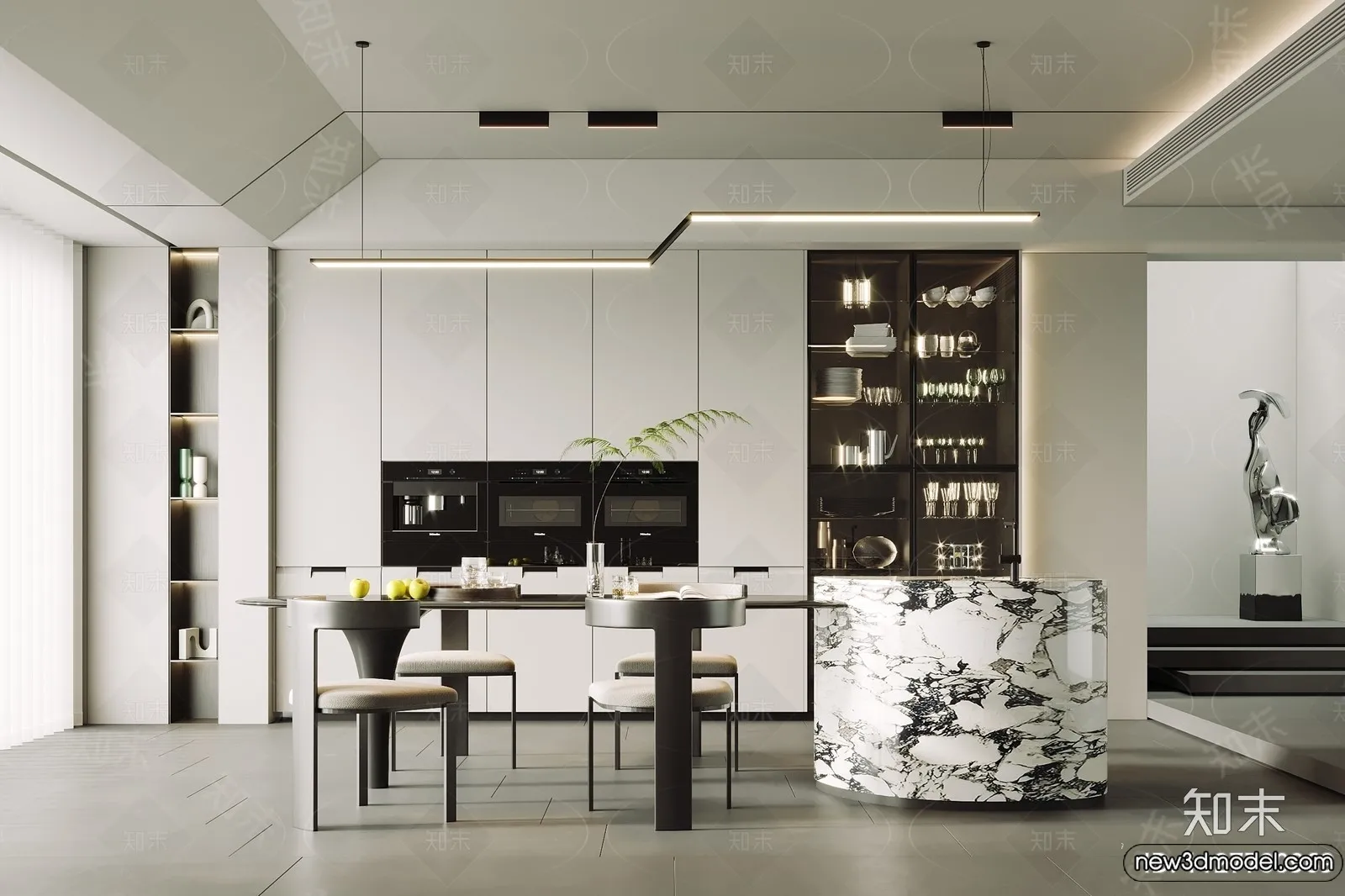 Kitchen - 3D Models - 3D Interior Scenes - 073