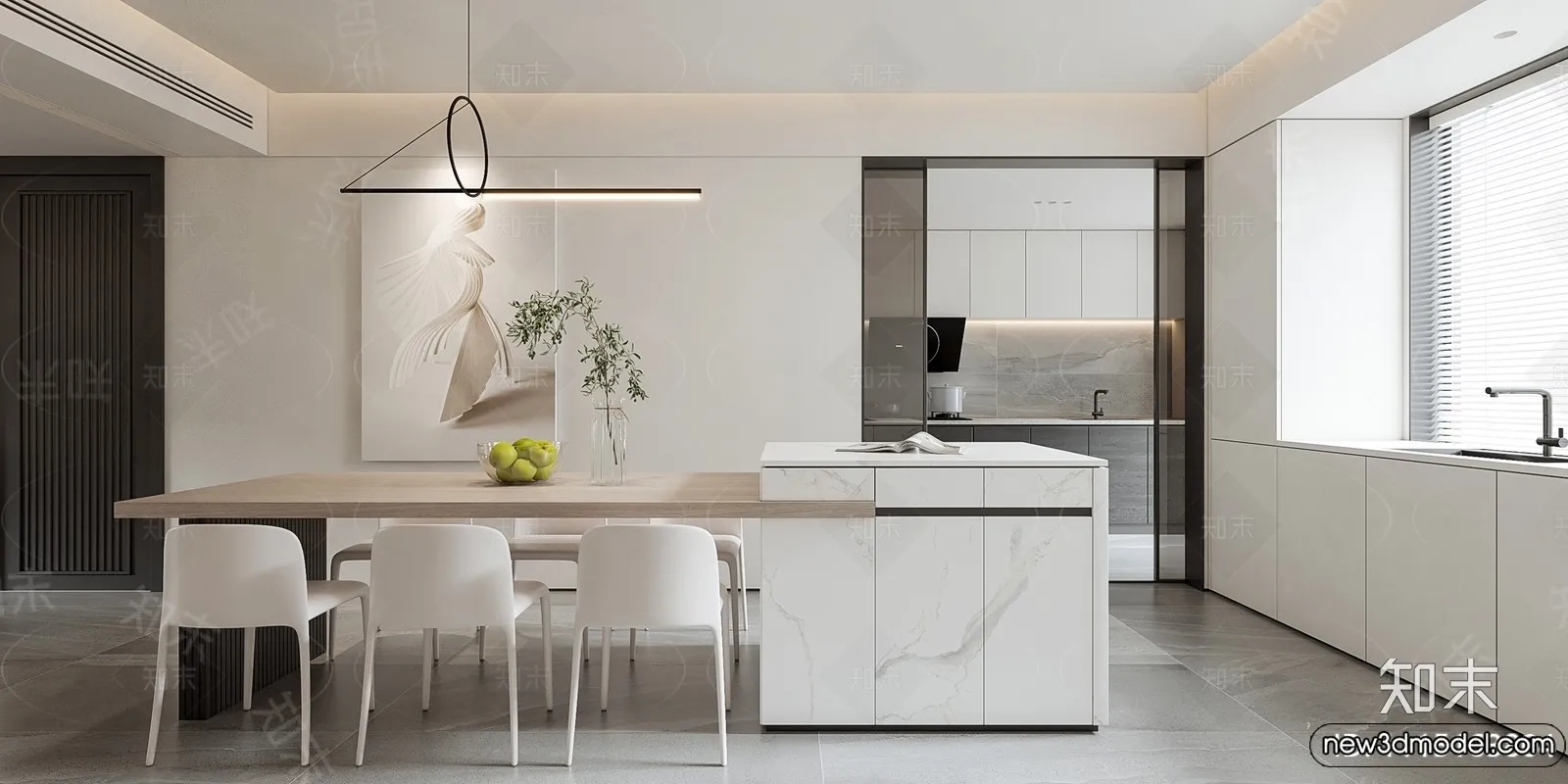 Kitchen - 3D Models - 3D Interior Scenes - 074