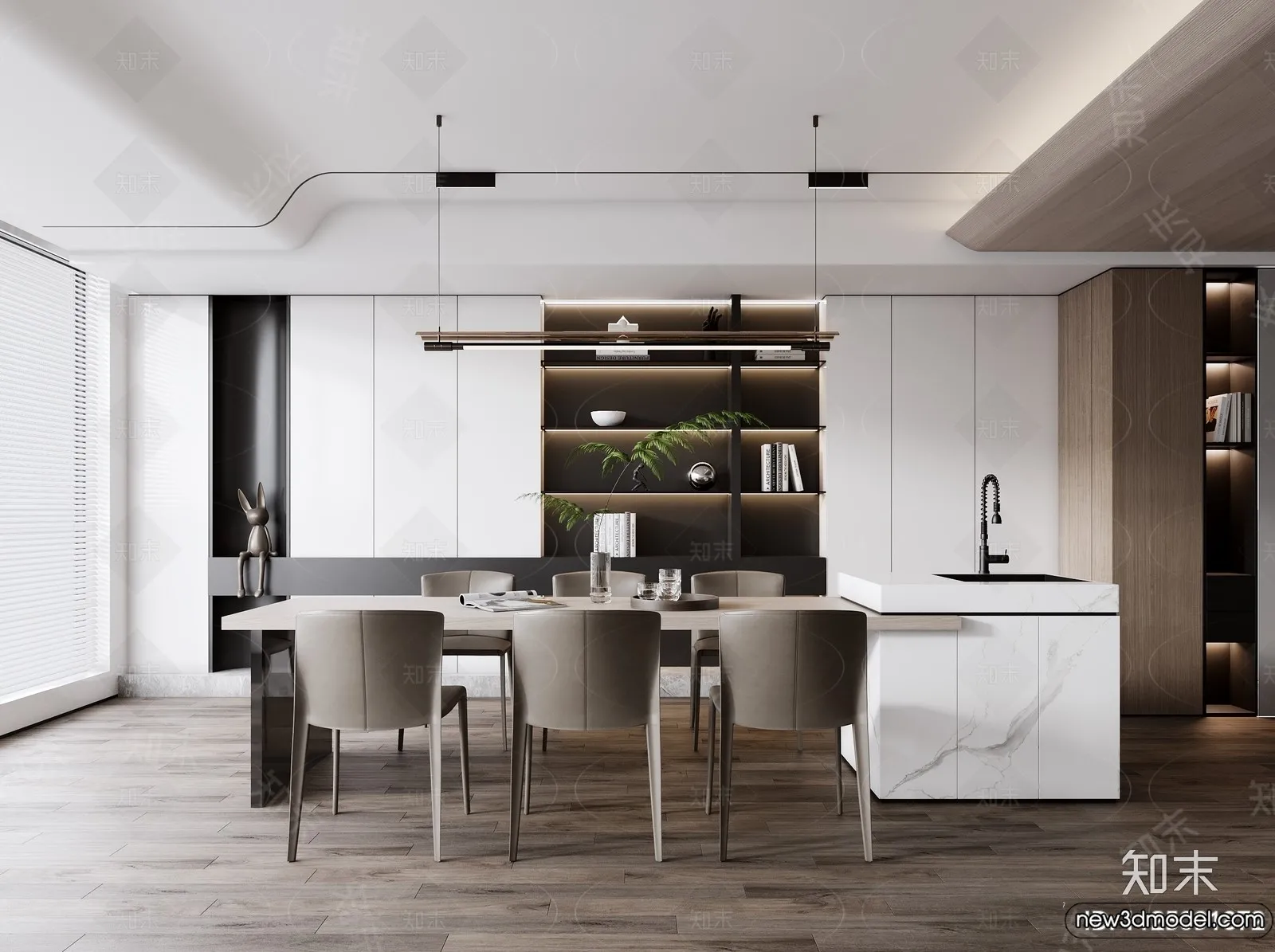 Kitchen - 3D Models - 3D Interior Scenes - 077