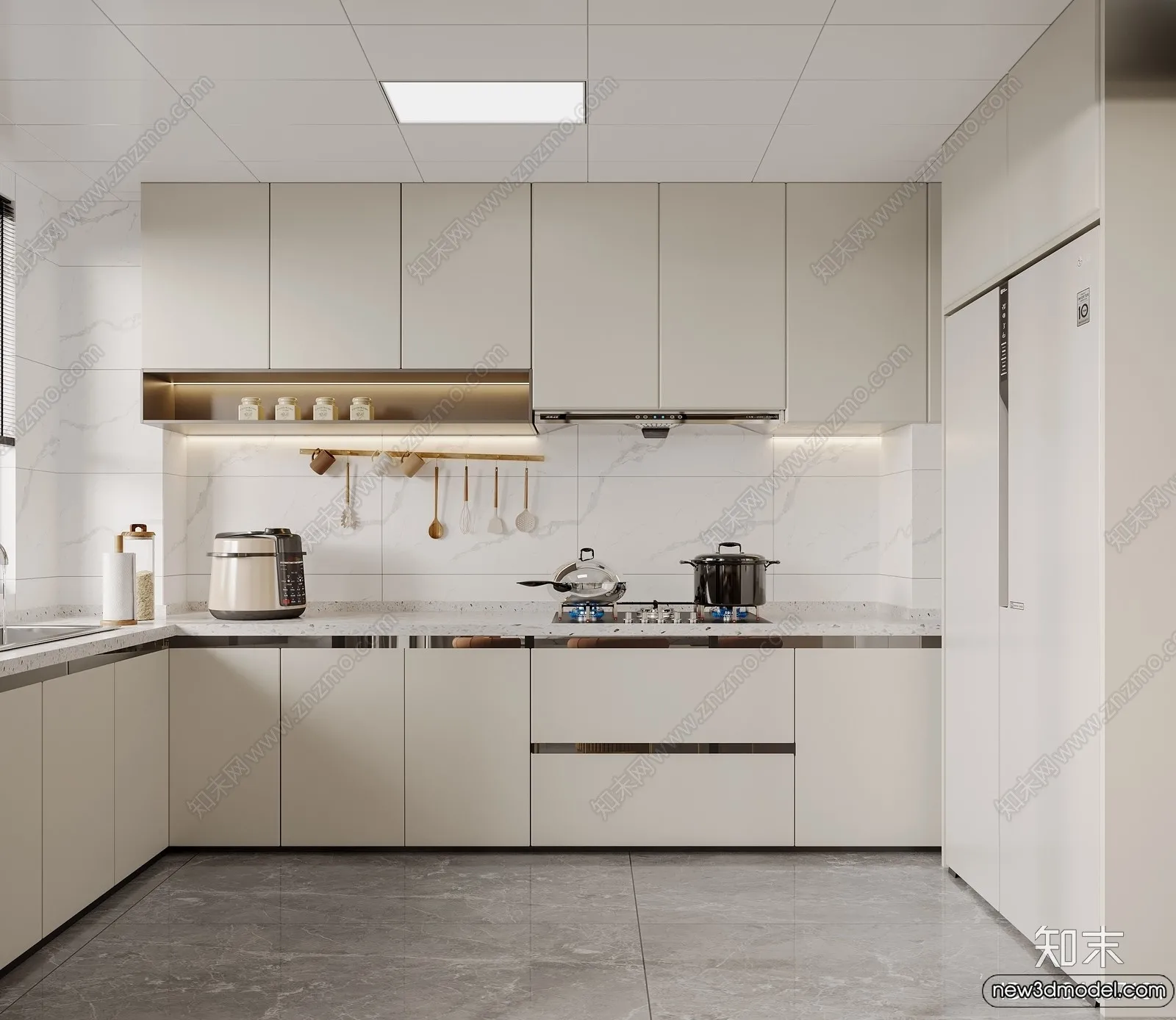 Kitchen - 3D Models - 3D Interior Scenes - 079