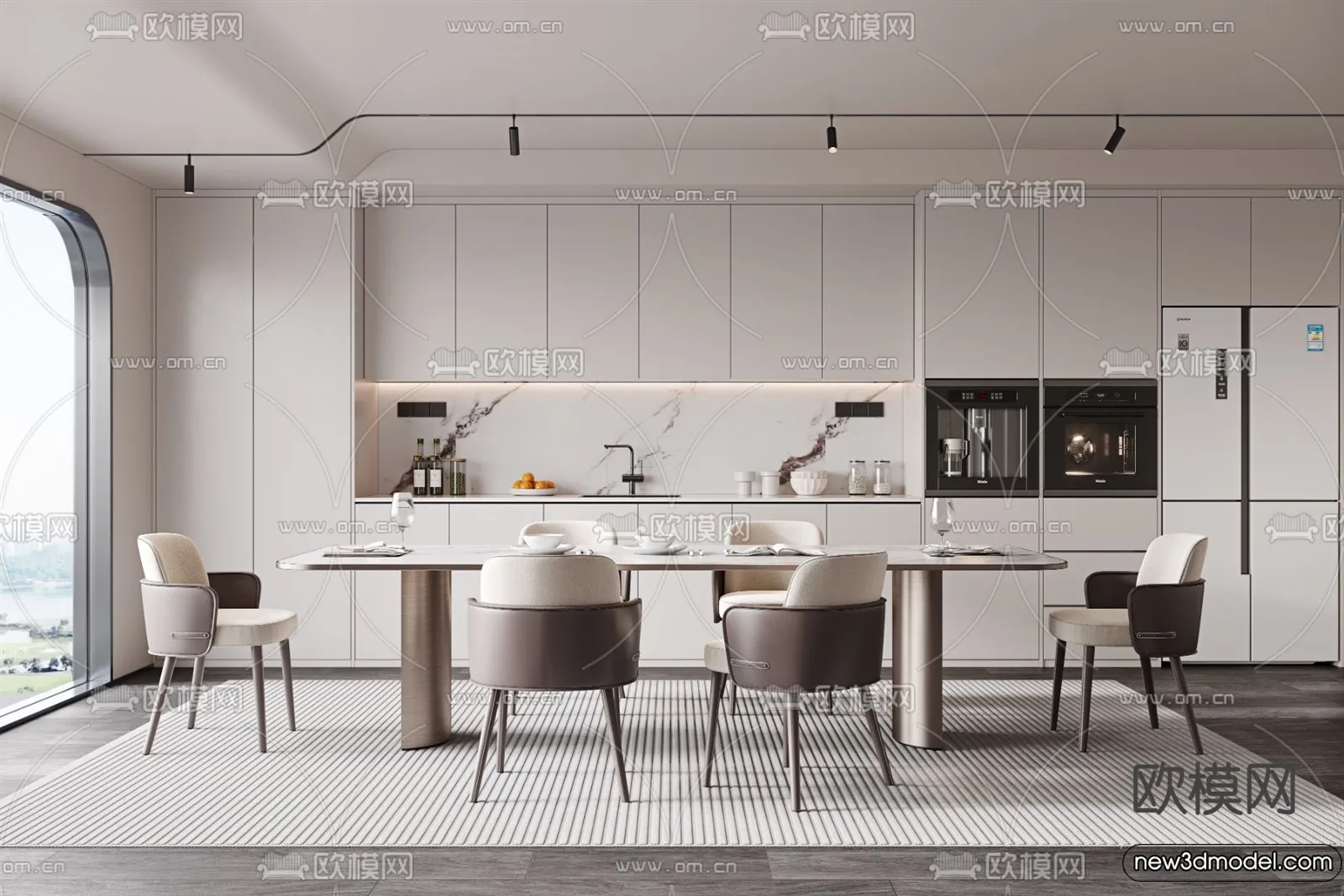 Kitchen - 3D Models - 3D Interior Scenes - 080