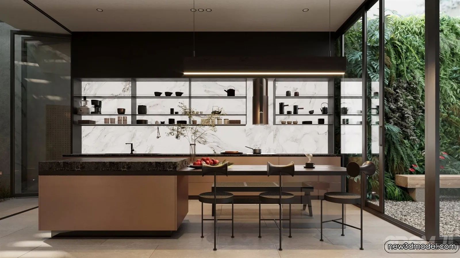 Kitchen - 3D Models - 3D Interior Scenes - 086