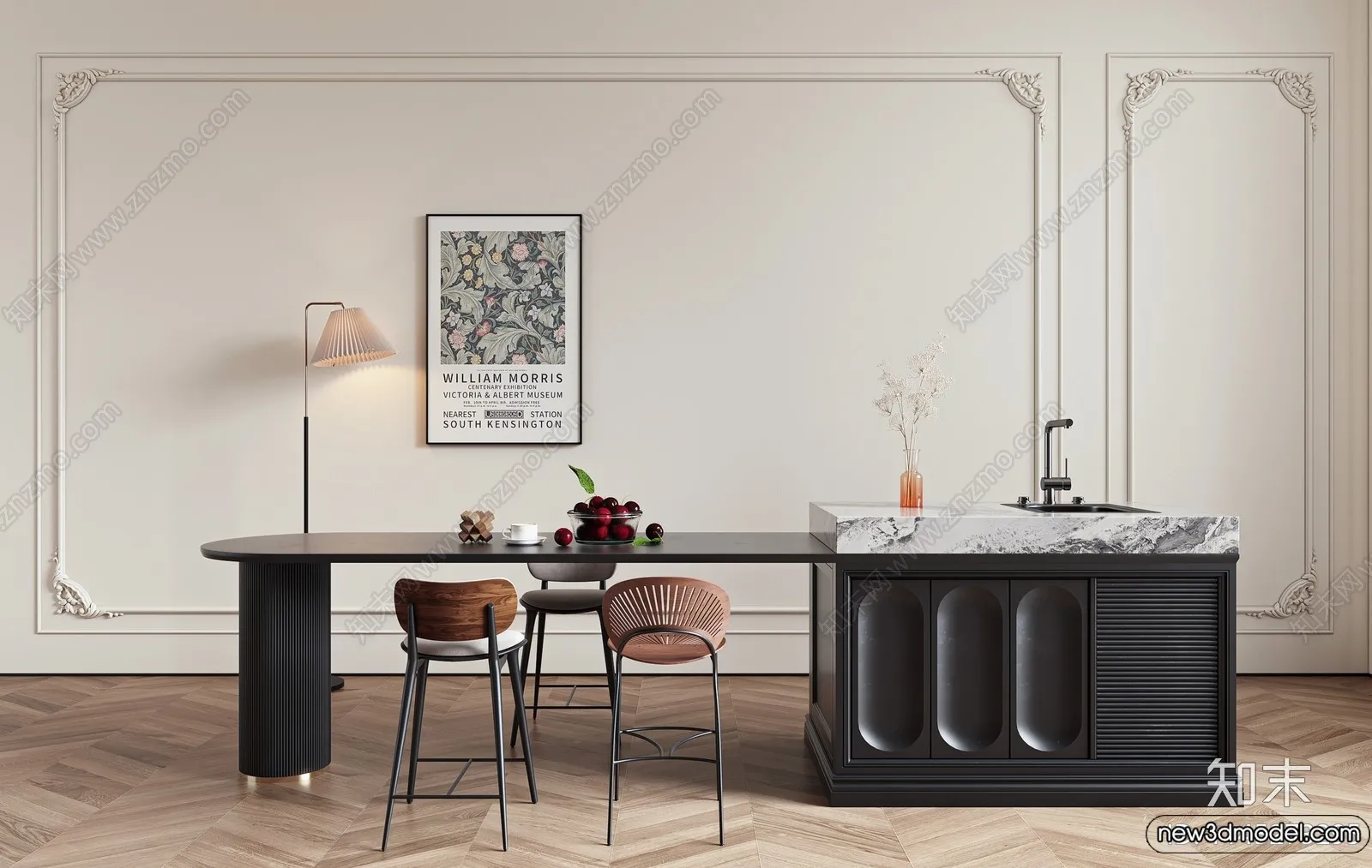 Kitchen - 3D Models - 3D Interior Scenes - 087