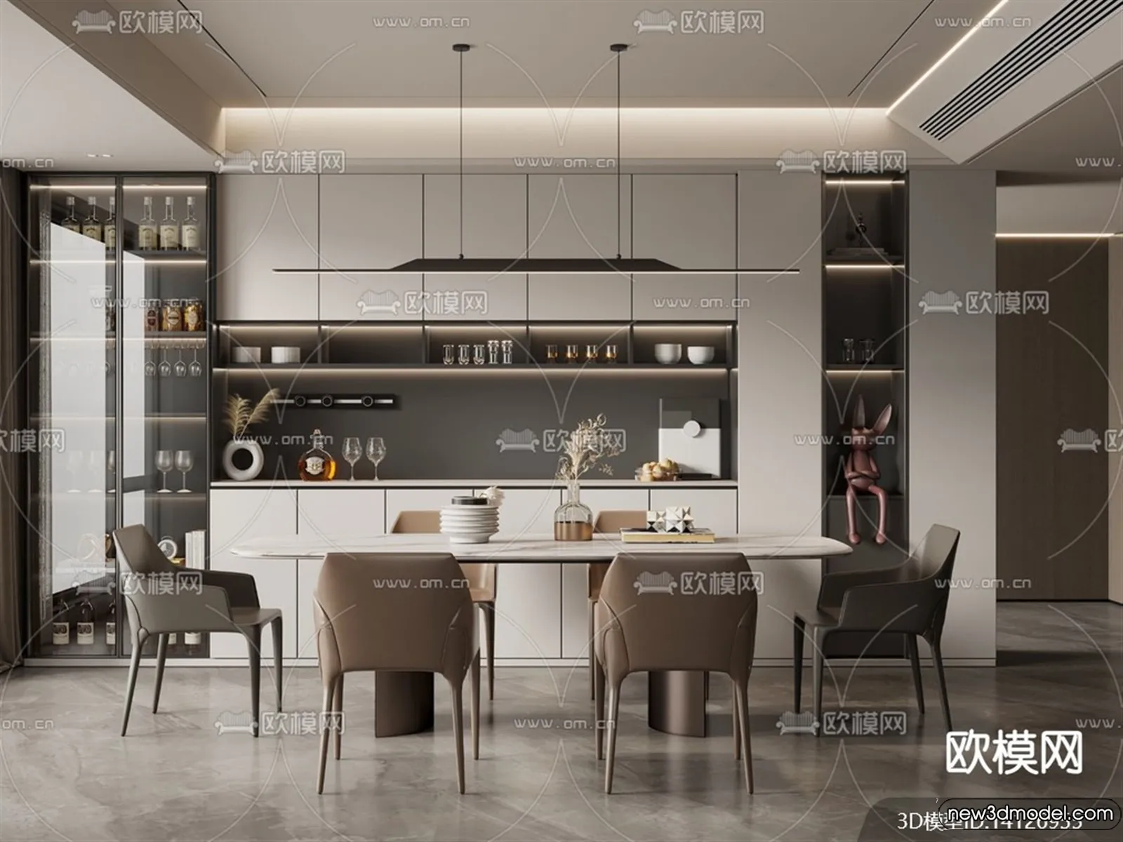 Kitchen - 3D Models - 3D Interior Scenes - 091