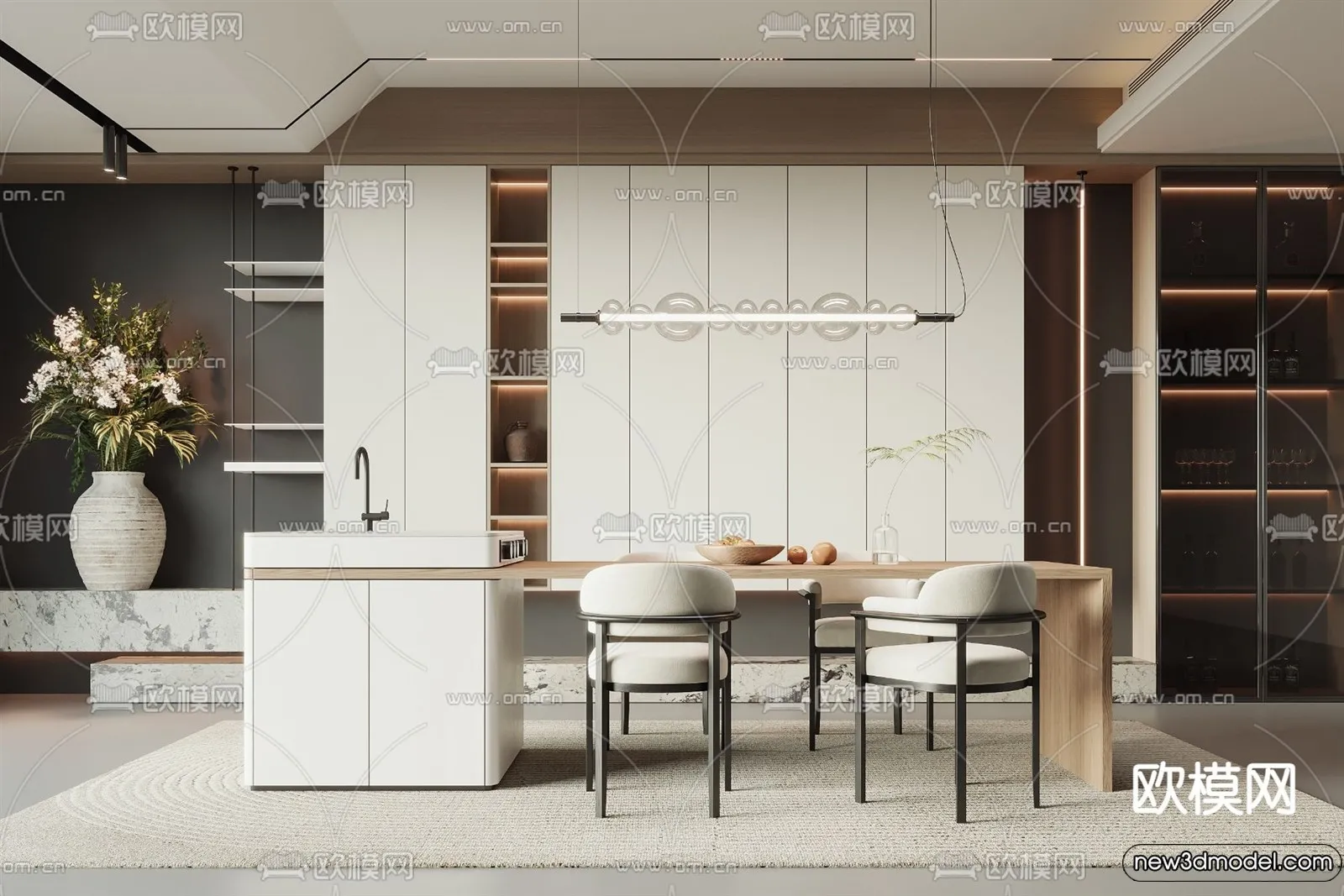 Kitchen - 3D Models - 3D Interior Scenes - 092