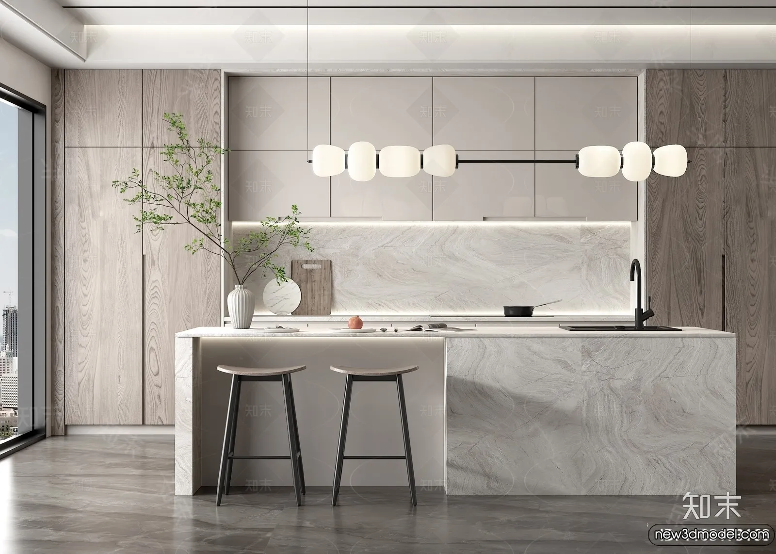 Kitchen - 3D Models - 3D Interior Scenes - 093