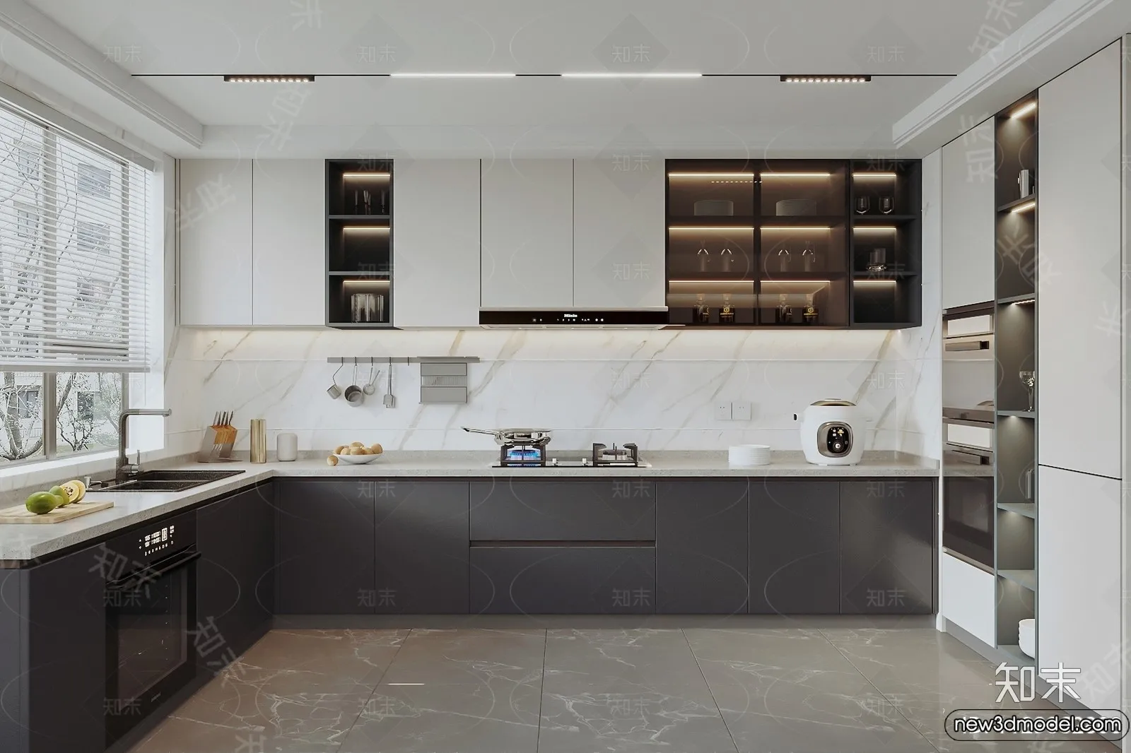 Kitchen - 3D Models - 3D Interior Scenes - 101