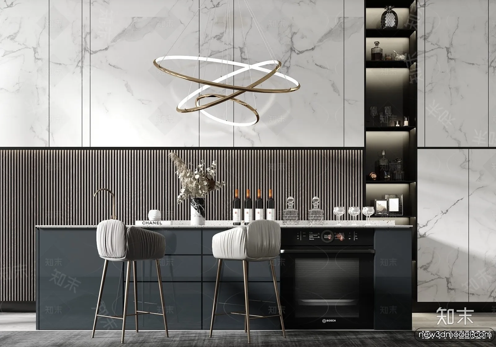 Kitchen - 3D Models - 3D Interior Scenes - 106