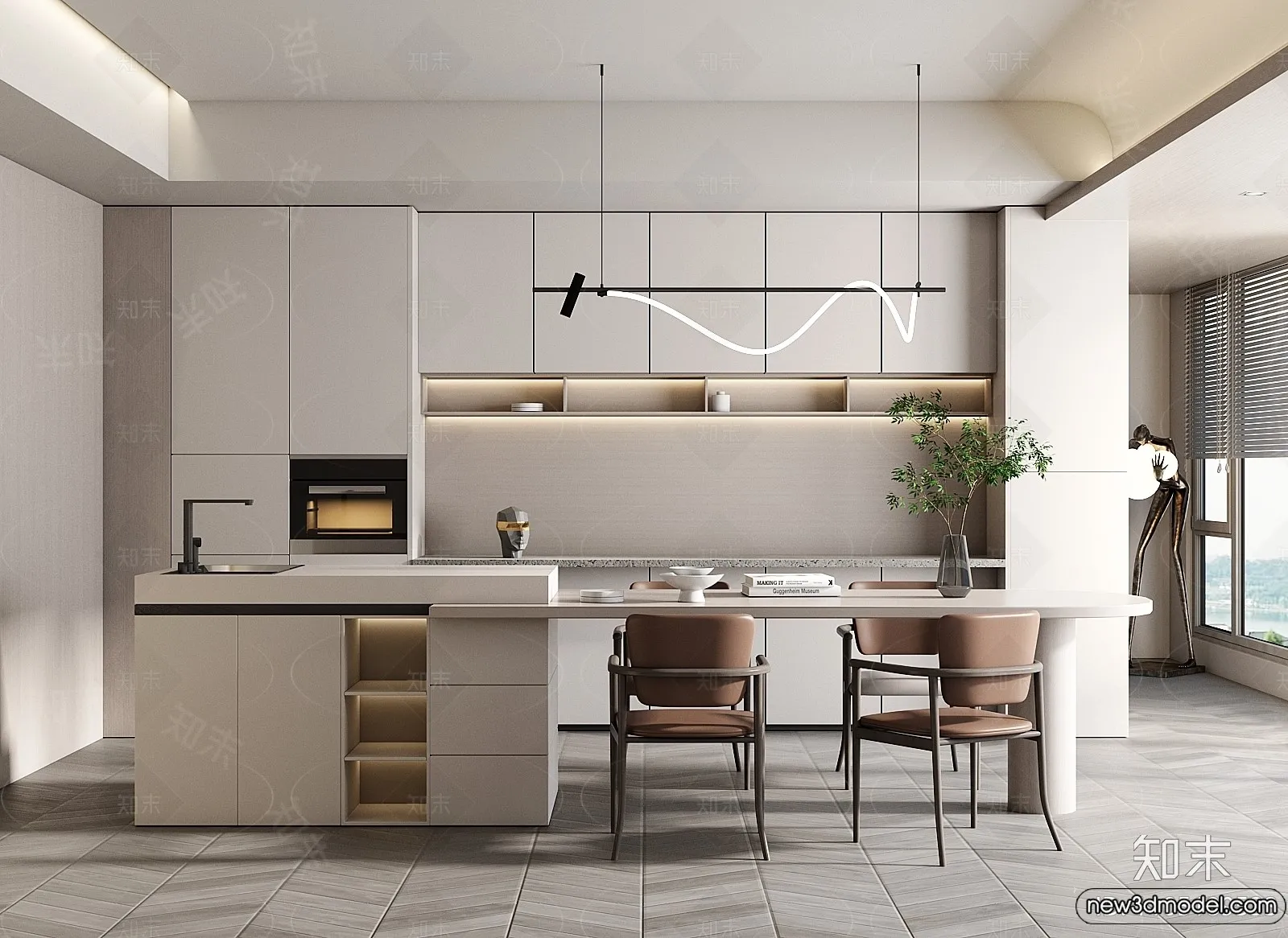Kitchen - 3D Models - 3D Interior Scenes - 112
