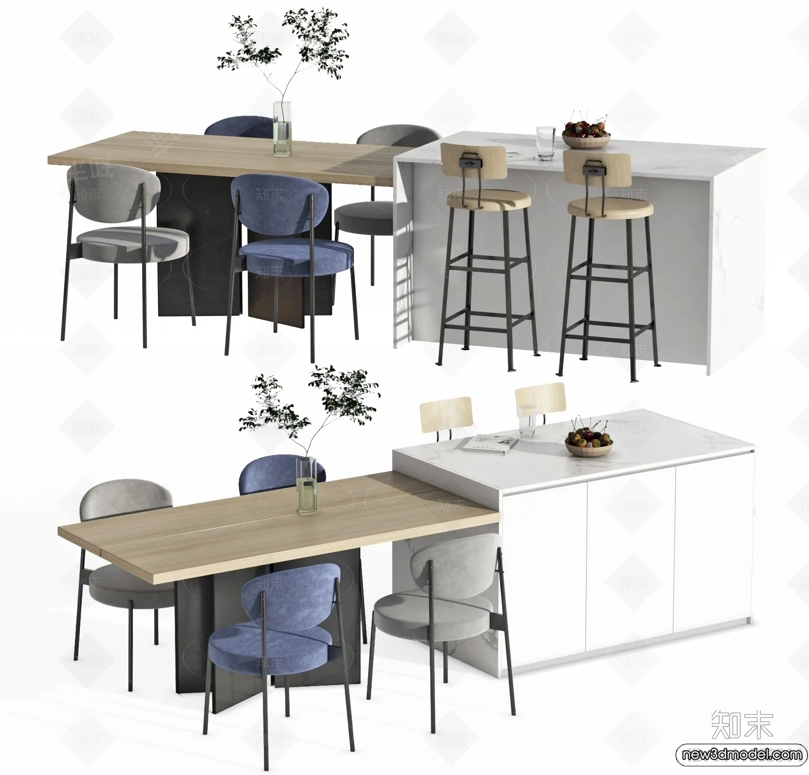 Kitchen - 3D Models - 3D Interior Scenes - 114