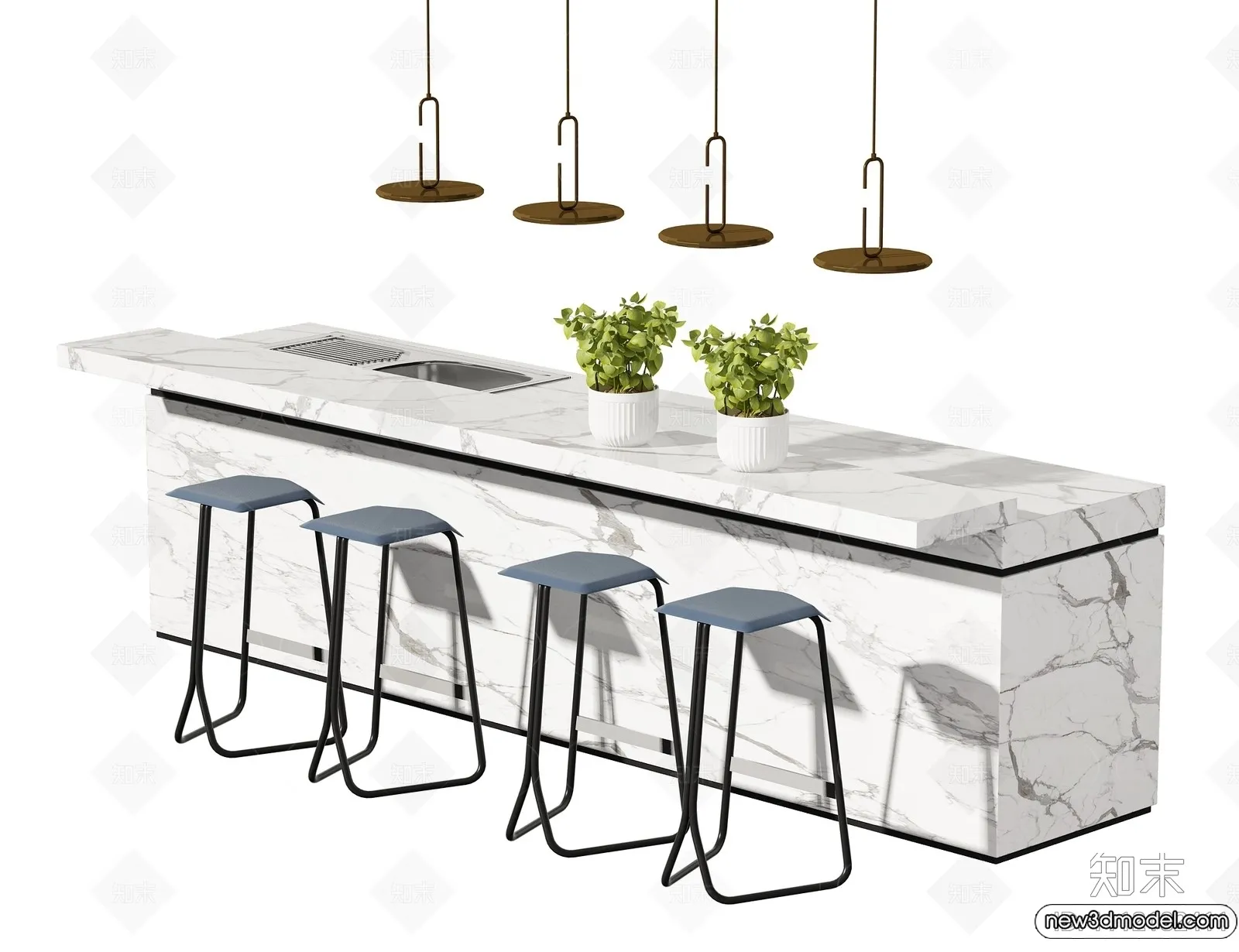 Kitchen - 3D Models - 3D Interior Scenes - 116