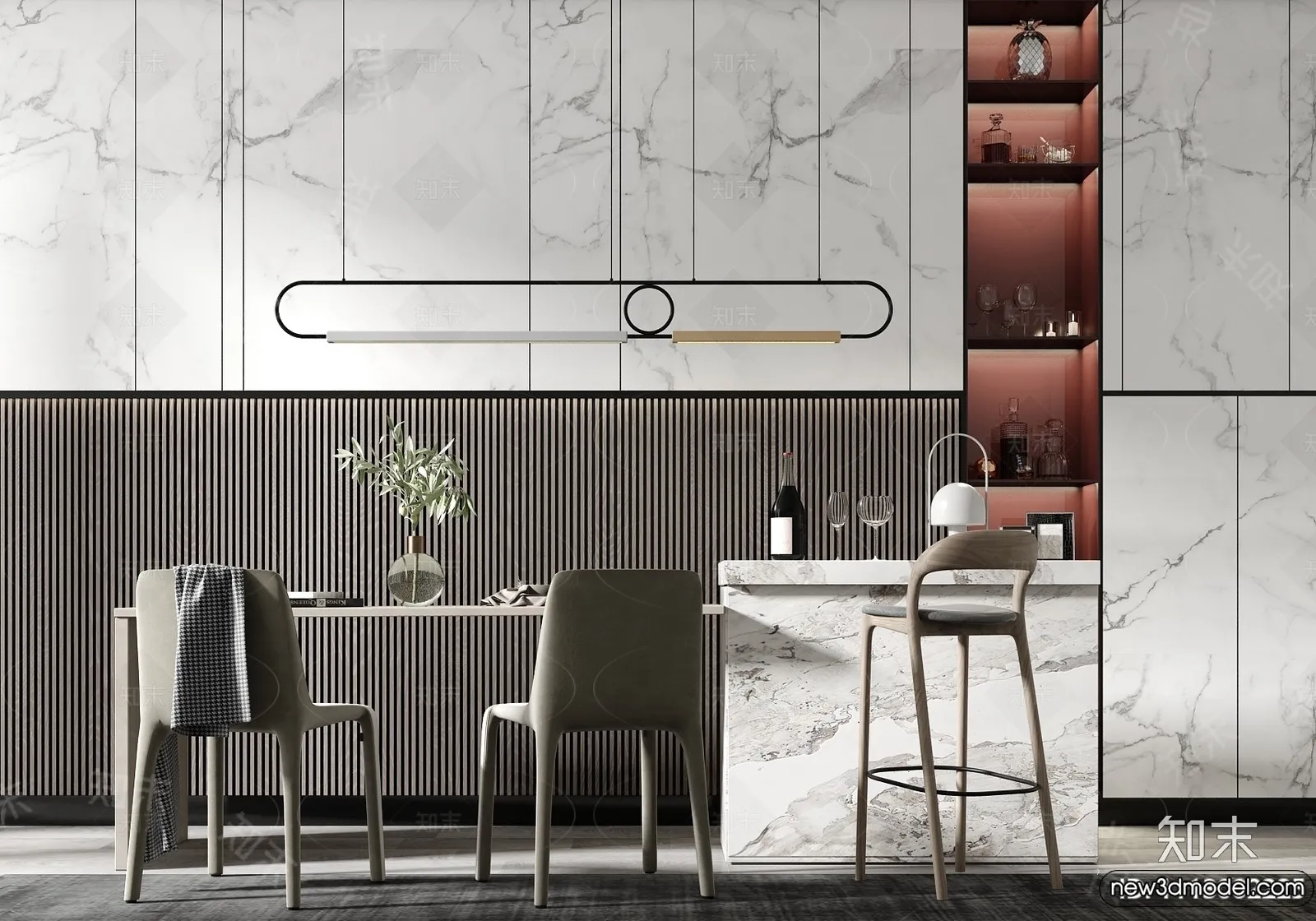 Kitchen - 3D Models - 3D Interior Scenes - 123