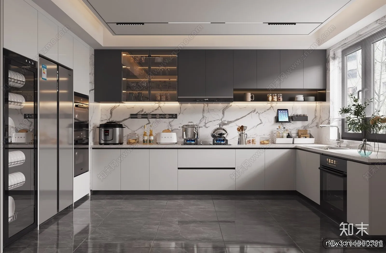 Kitchen - 3D Models - 3D Interior Scenes - 124