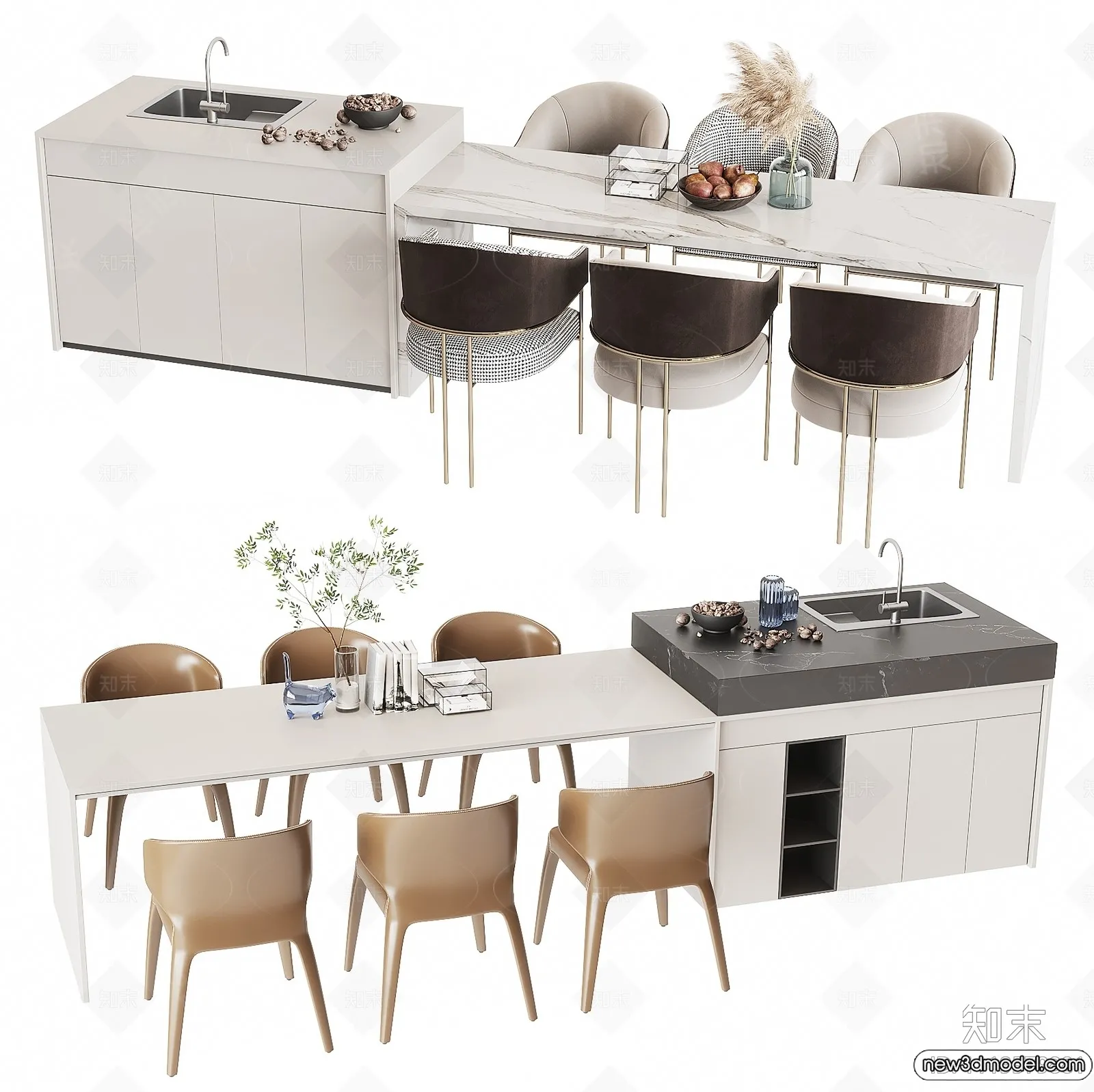 Kitchen - 3D Models - 3D Interior Scenes - 128