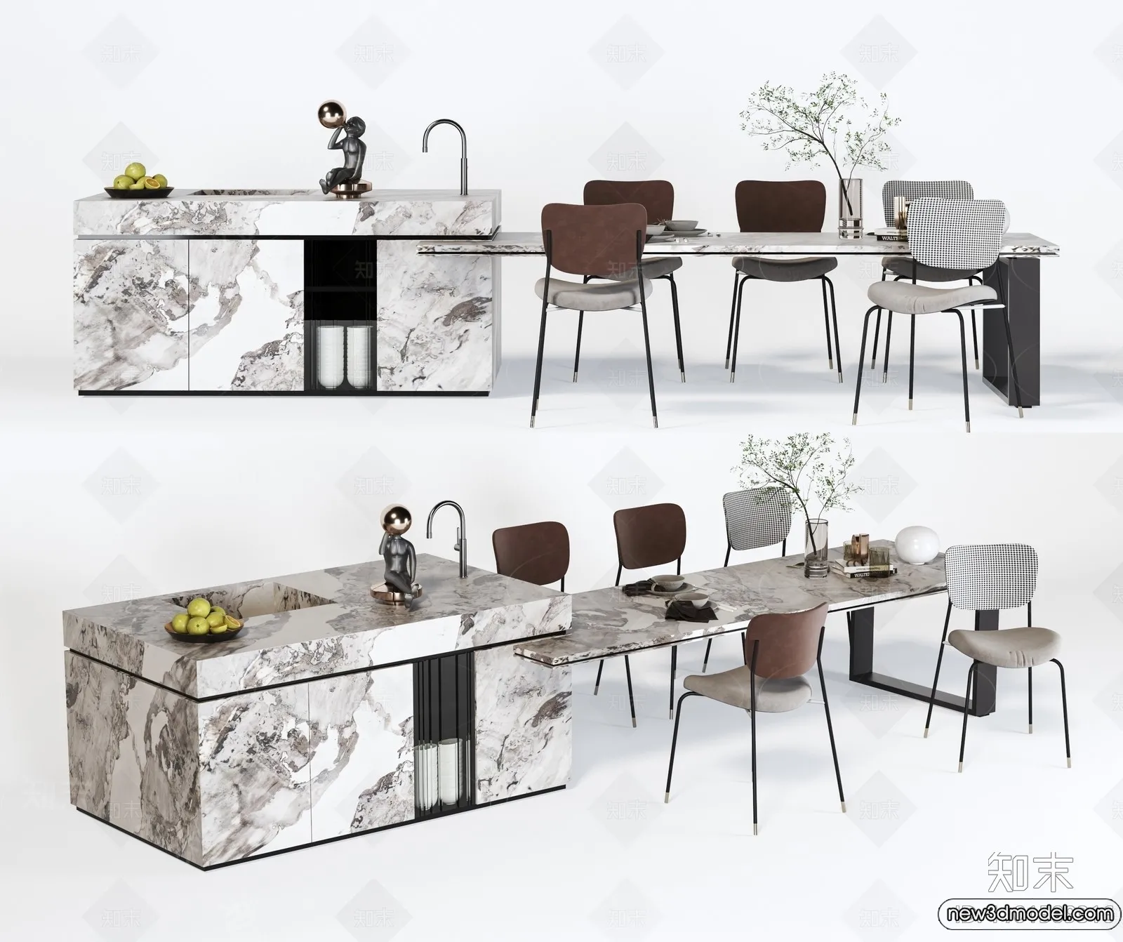 Kitchen - 3D Models - 3D Interior Scenes - 129