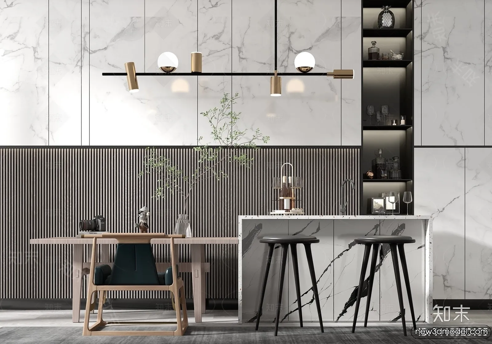 Kitchen - 3D Models - 3D Interior Scenes - 131