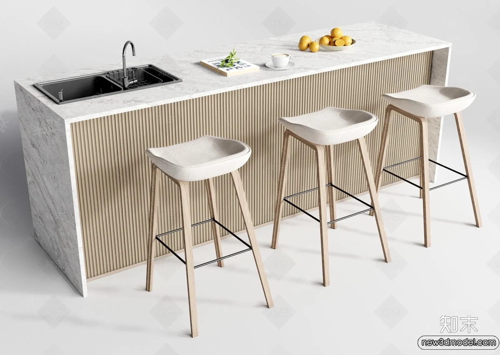 Kitchen - 3D Models - 3D Interior Scenes - 134