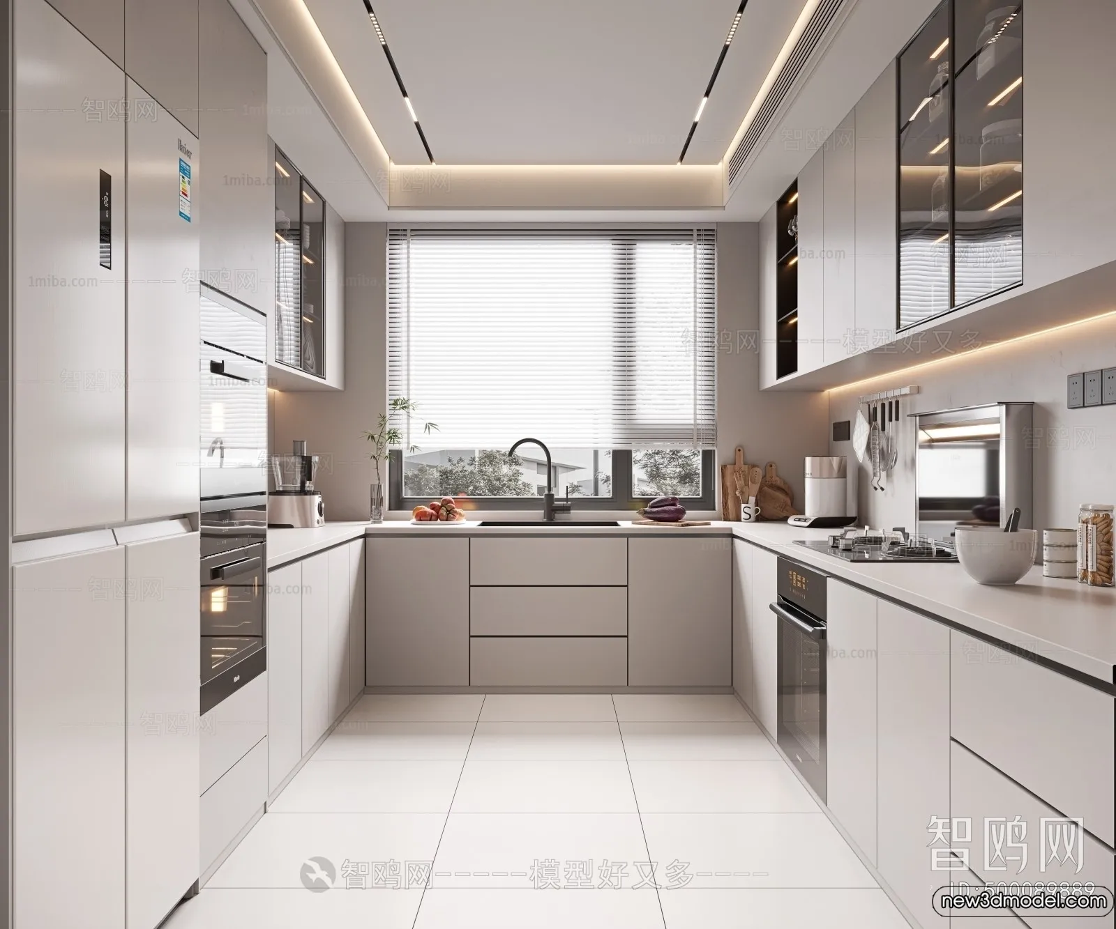 Kitchen - 3D Models - 3D Interior Scenes - 135