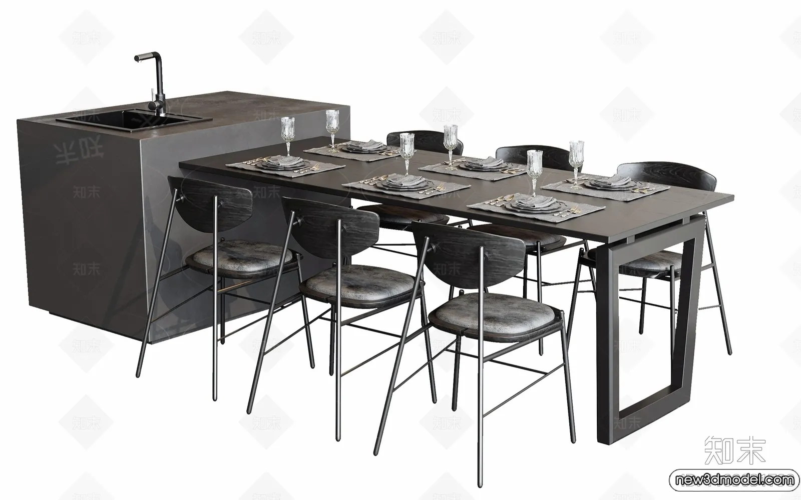 Kitchen - 3D Models - 3D Interior Scenes - 145