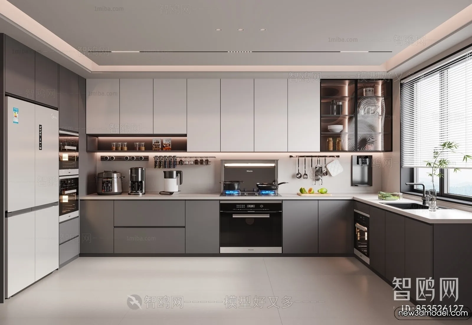Kitchen - 3D Models - 3D Interior Scenes - 146
