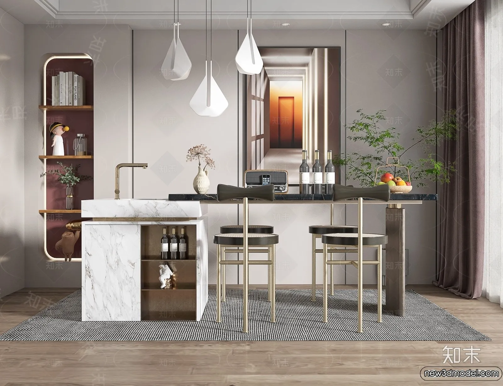 Kitchen - 3D Models - 3D Interior Scenes - 147