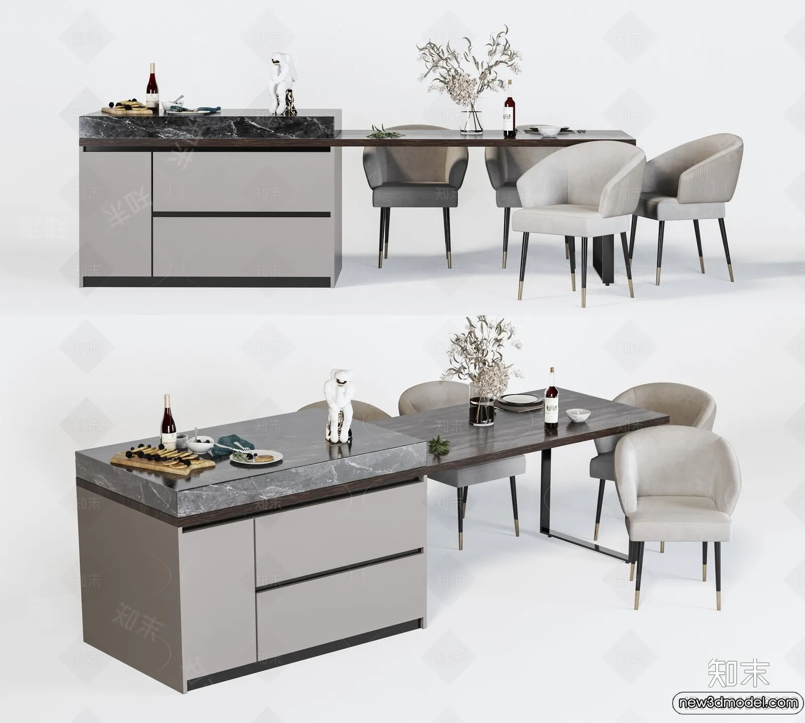 Kitchen - 3D Models - 3D Interior Scenes - 148