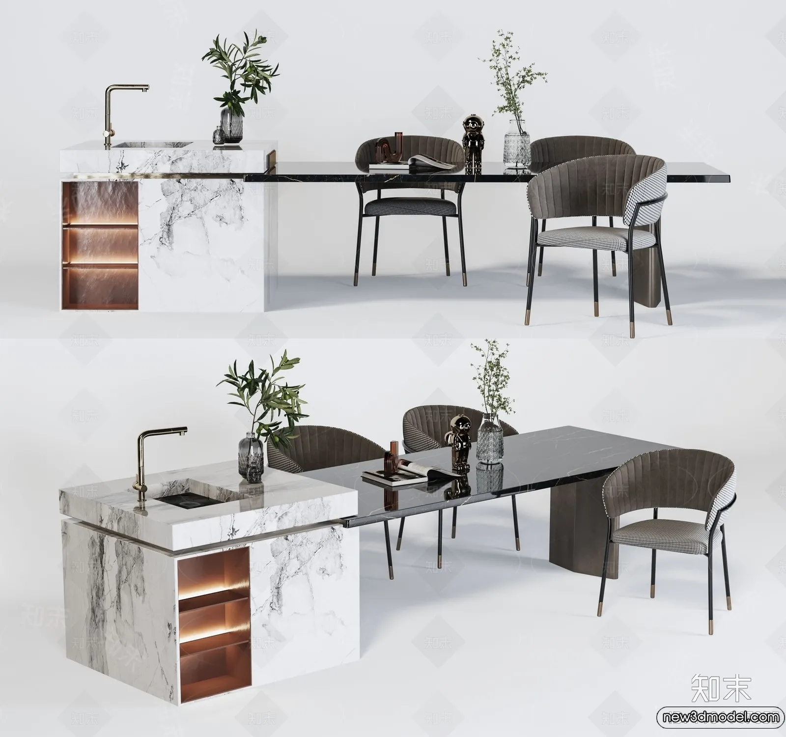 Kitchen - 3D Models - 3D Interior Scenes - 151