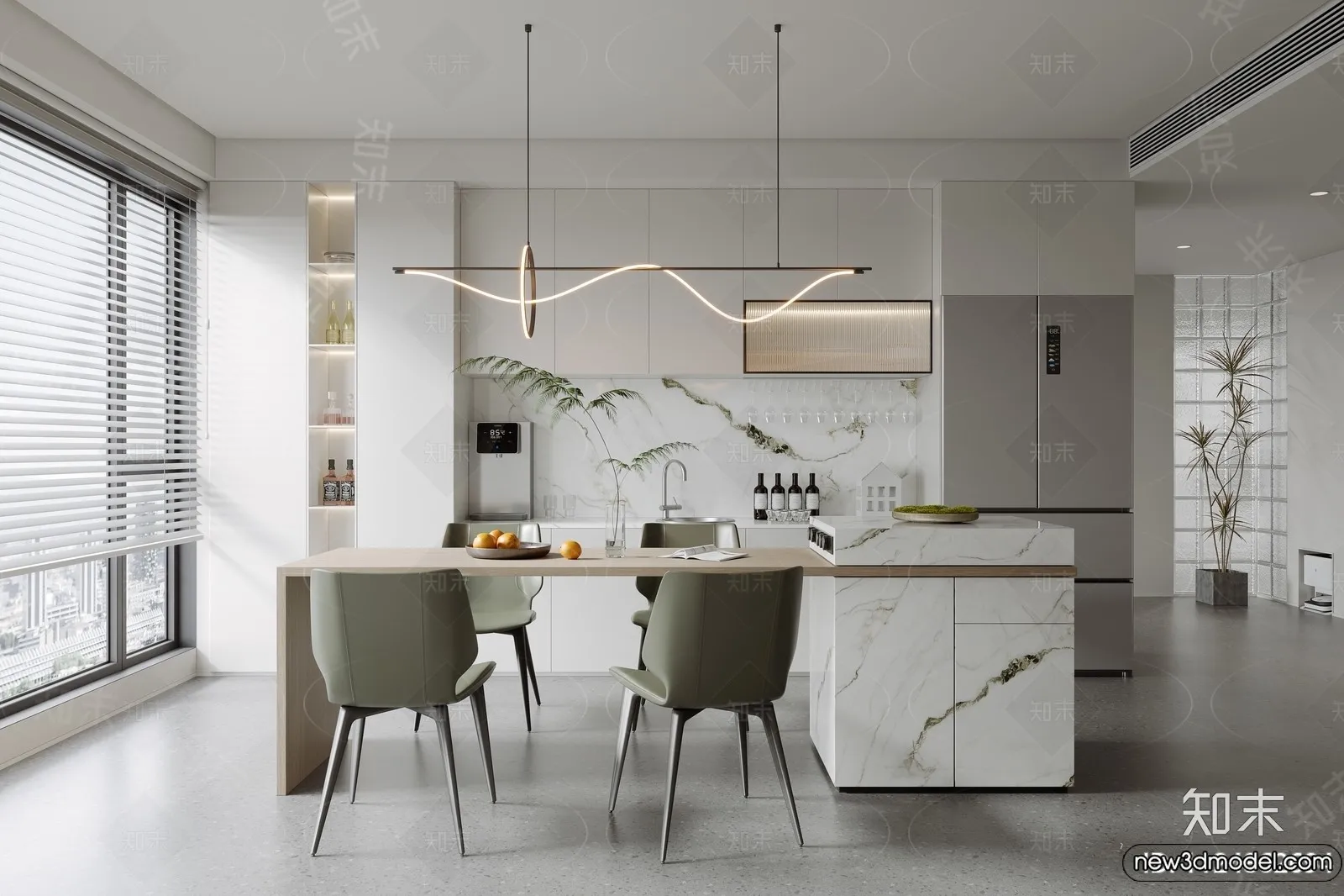 Kitchen - 3D Models - 3D Interior Scenes - 153