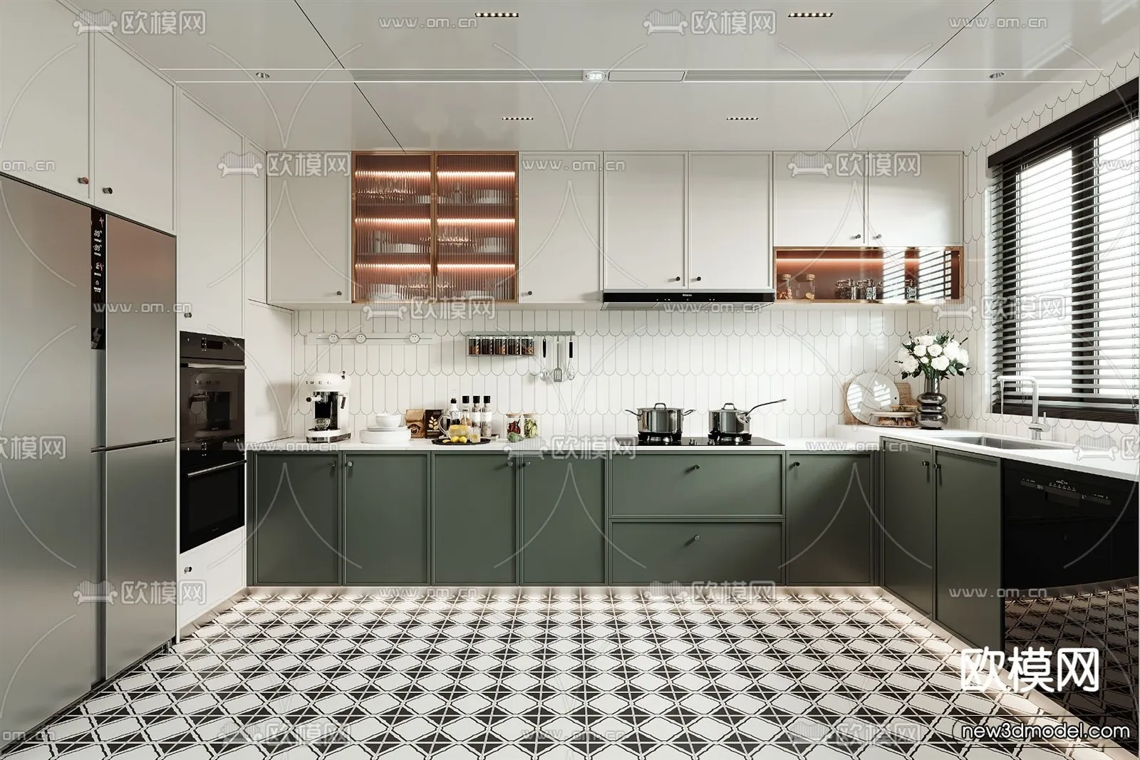 Kitchen - 3D Models - 3D Interior Scenes - 159