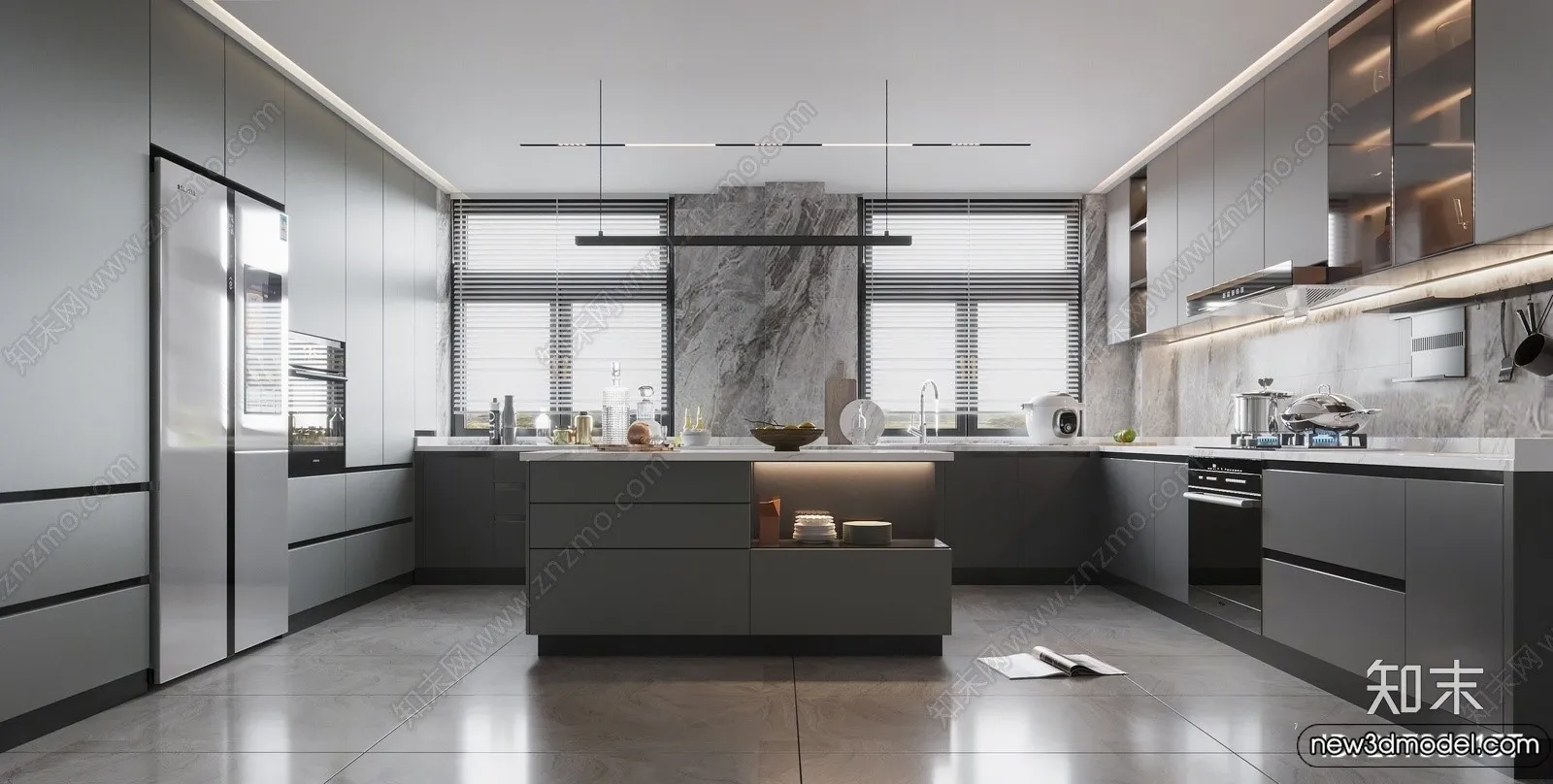 Kitchen - 3D Models - 3D Interior Scenes - 171