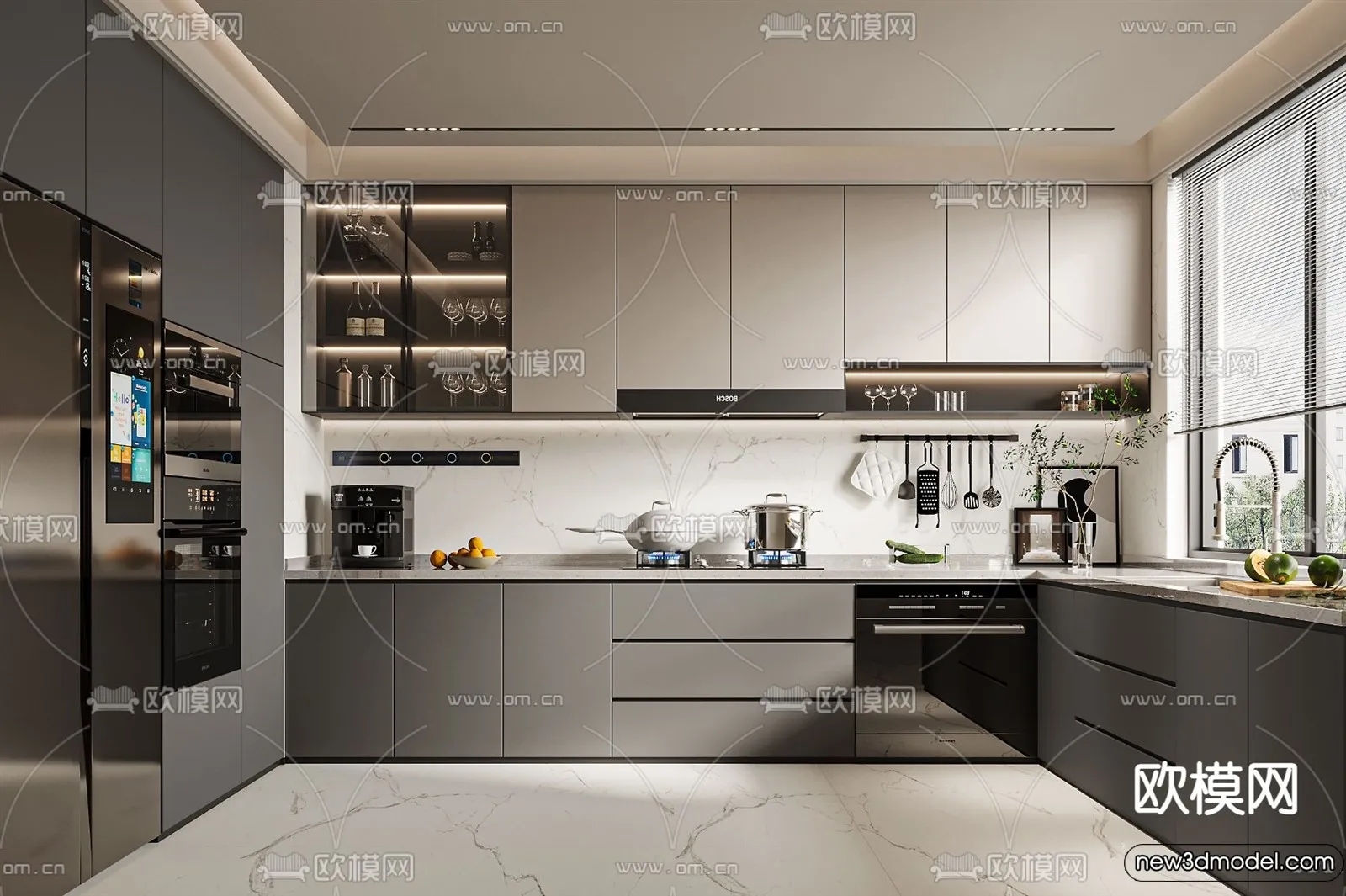 Kitchen - 3D Models - 3D Interior Scenes - 183